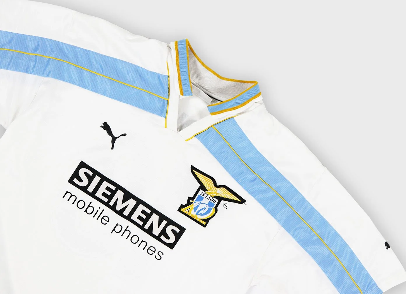 Lazio 2000 Puma centenary jersey detail