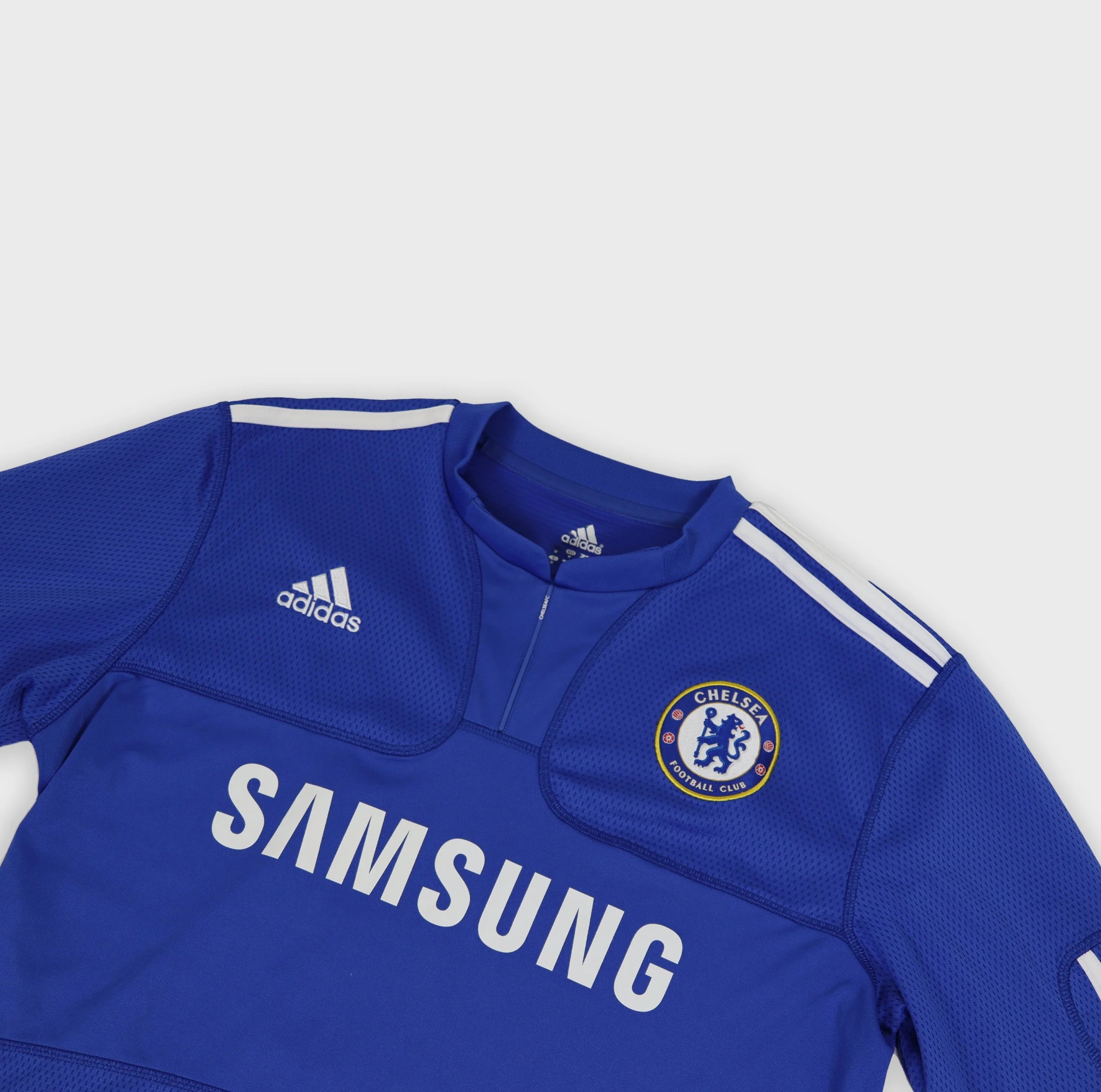 Chelsea 2009 Adidas Drogba longsleeve jersey detail