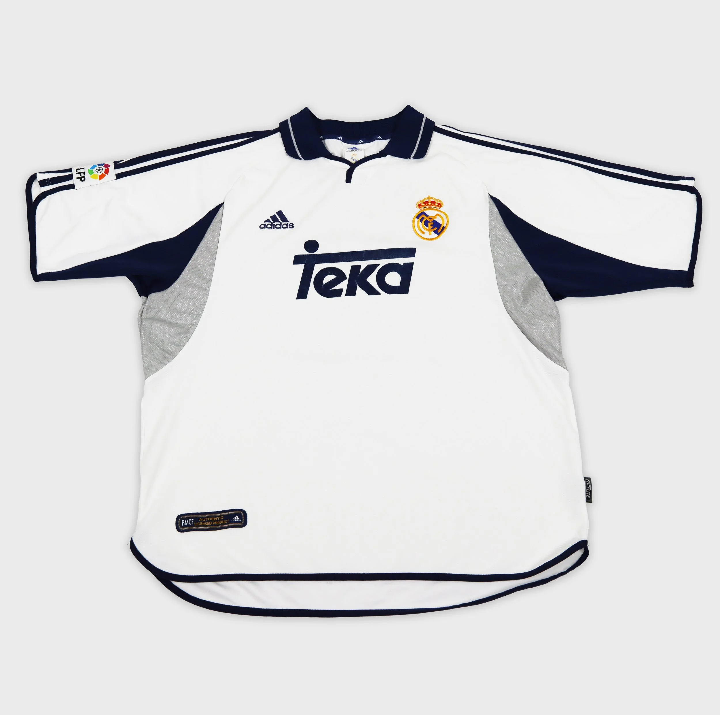 Real Madrid 2000 Figo retro football shirt front