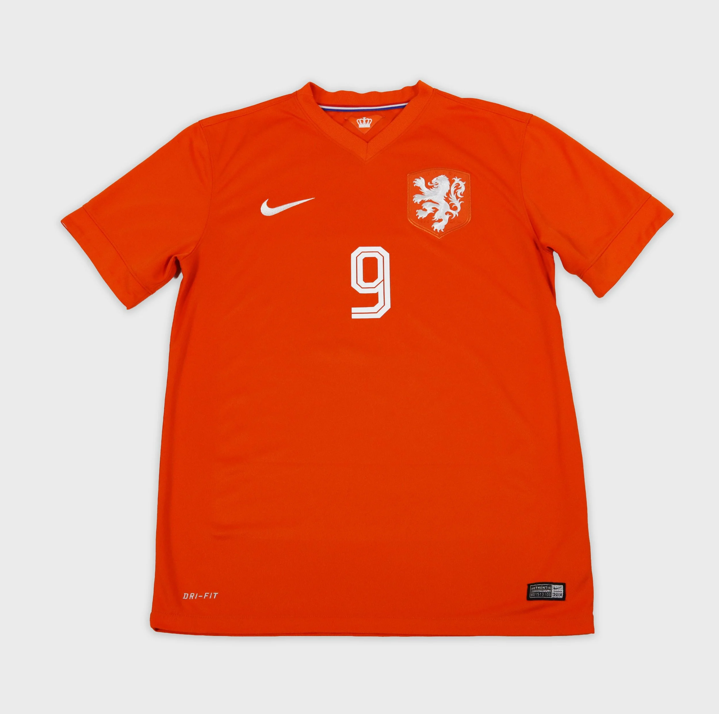 Netherlands 2014 Van Persie retro football shirt front