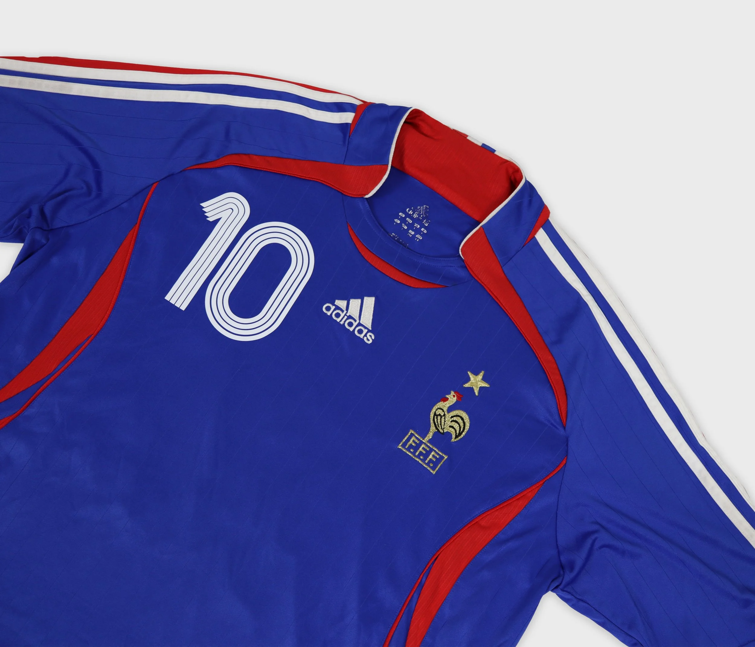 France 2006 Adidas Zidane jersey detail