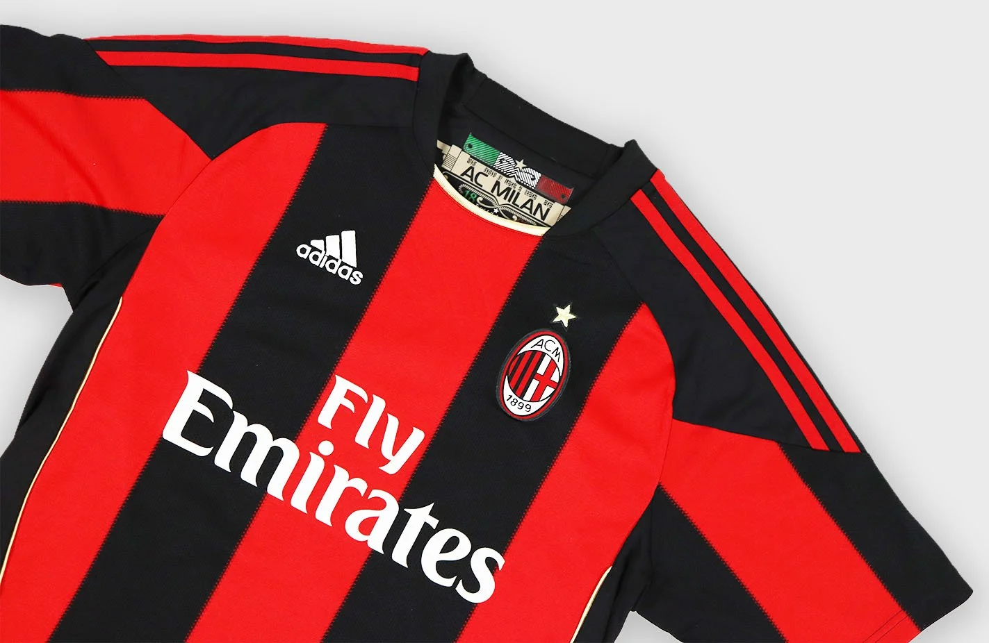AC Milan 2010 Adidas Ibrahimovic jersey detail