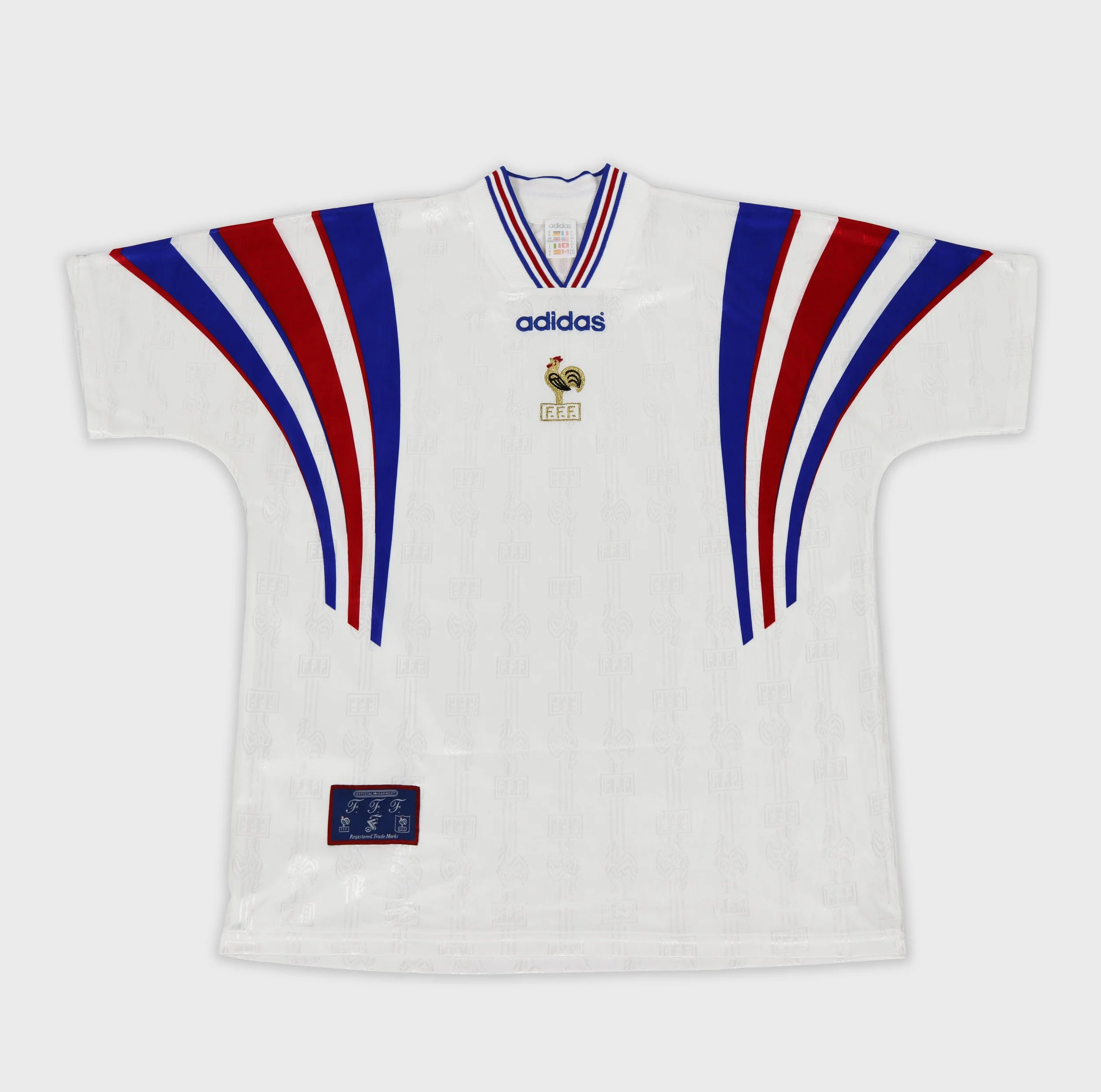 France 1996 away retro football shirt front