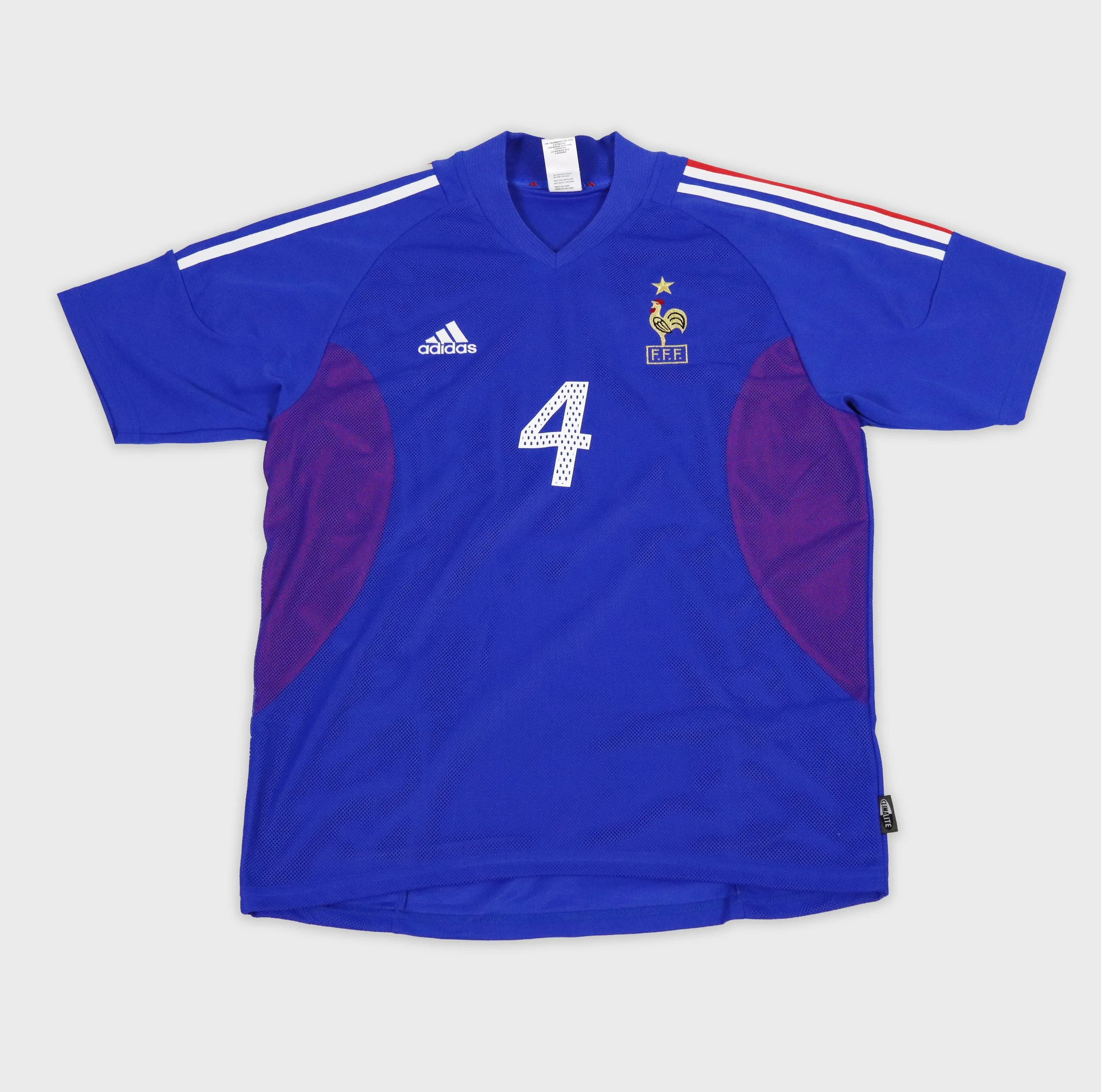 France 2002 Vieira retro football shirt front