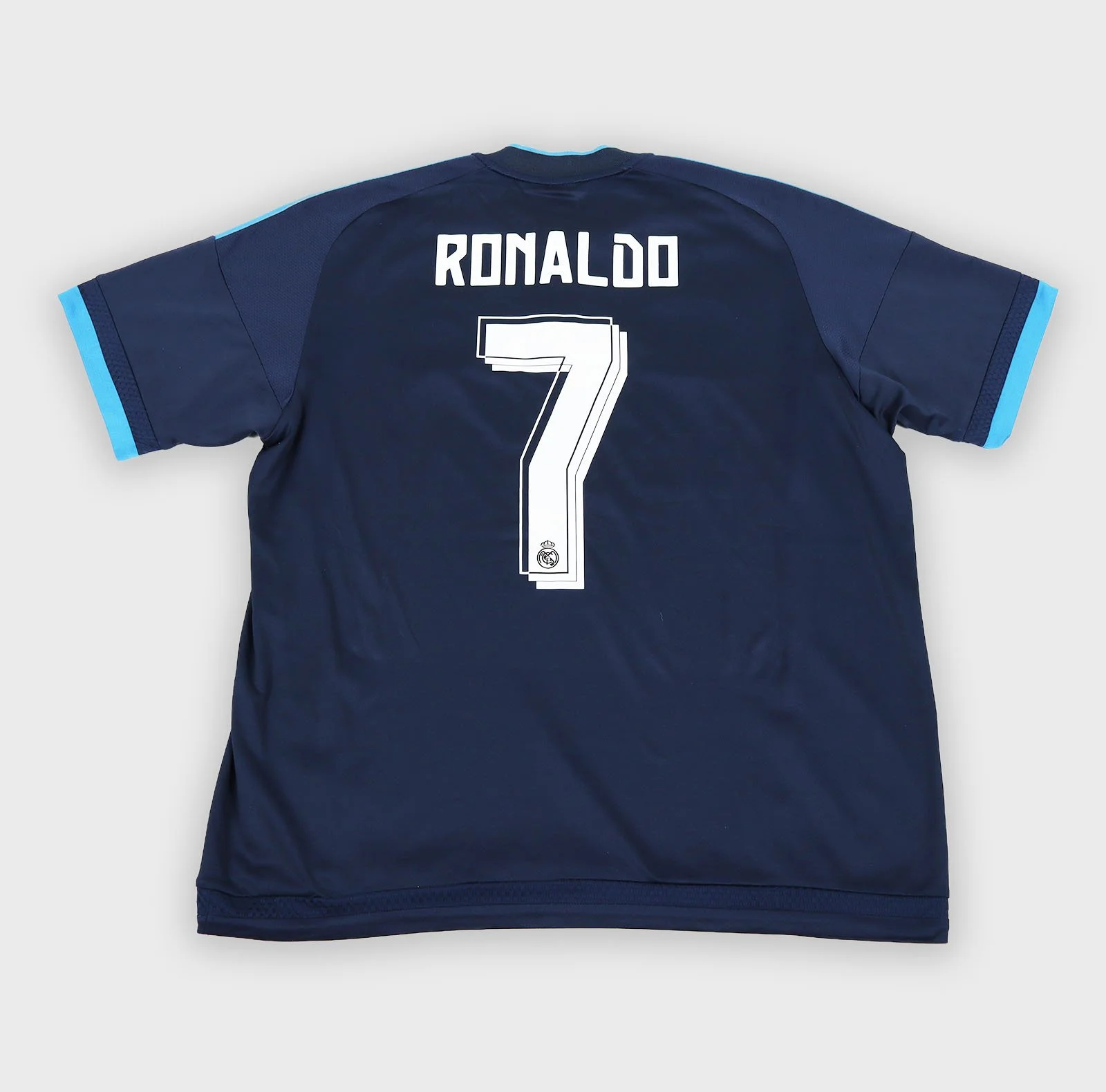 Real Madrid 2015 Ronaldo number 7 third retro football shirt back