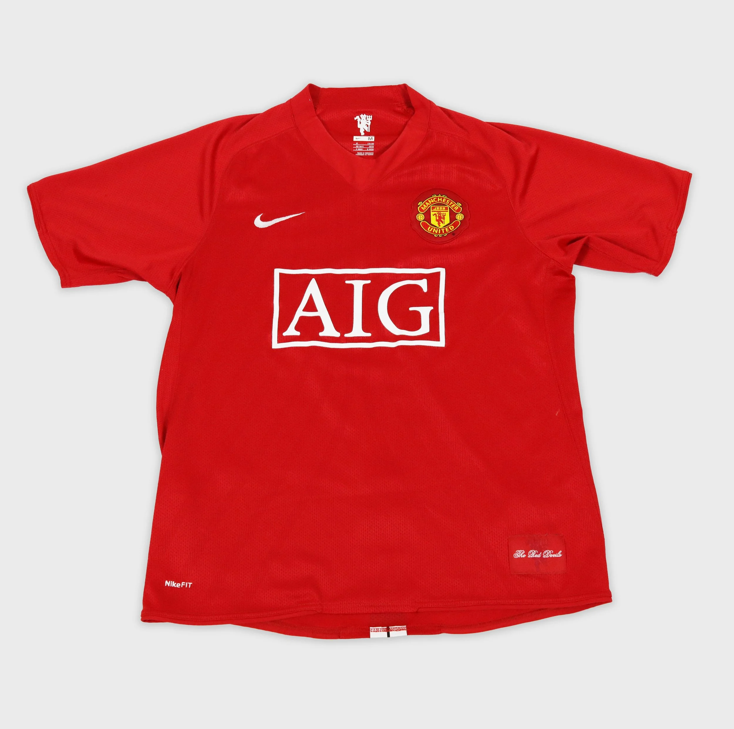 Manchester United 2007 Ronaldo retro football shirt front