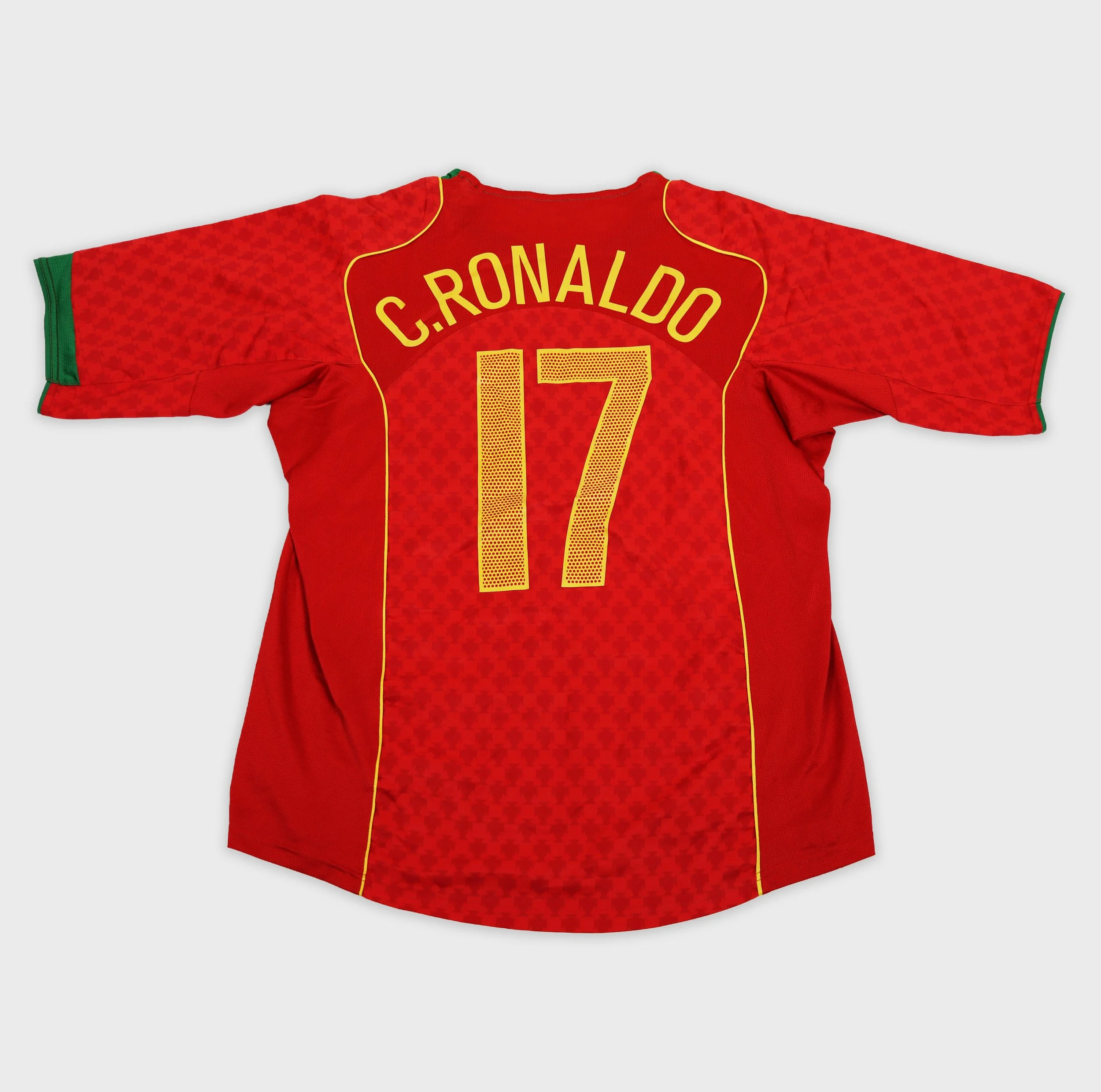 Portugal 2004 Ronaldo number 17 retro football shirt back