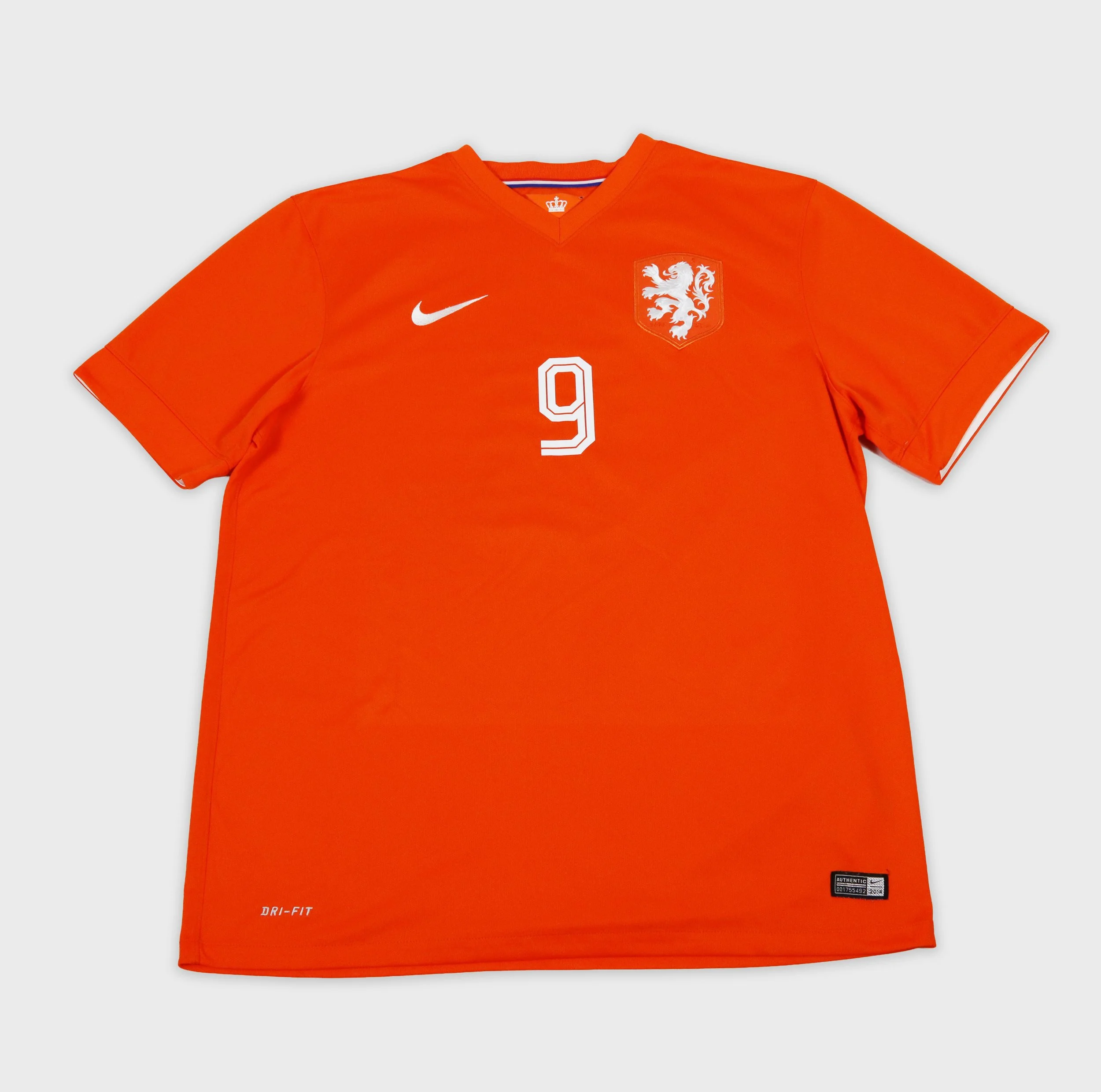 Netherlands 2014 Van Persie retro football shirt front