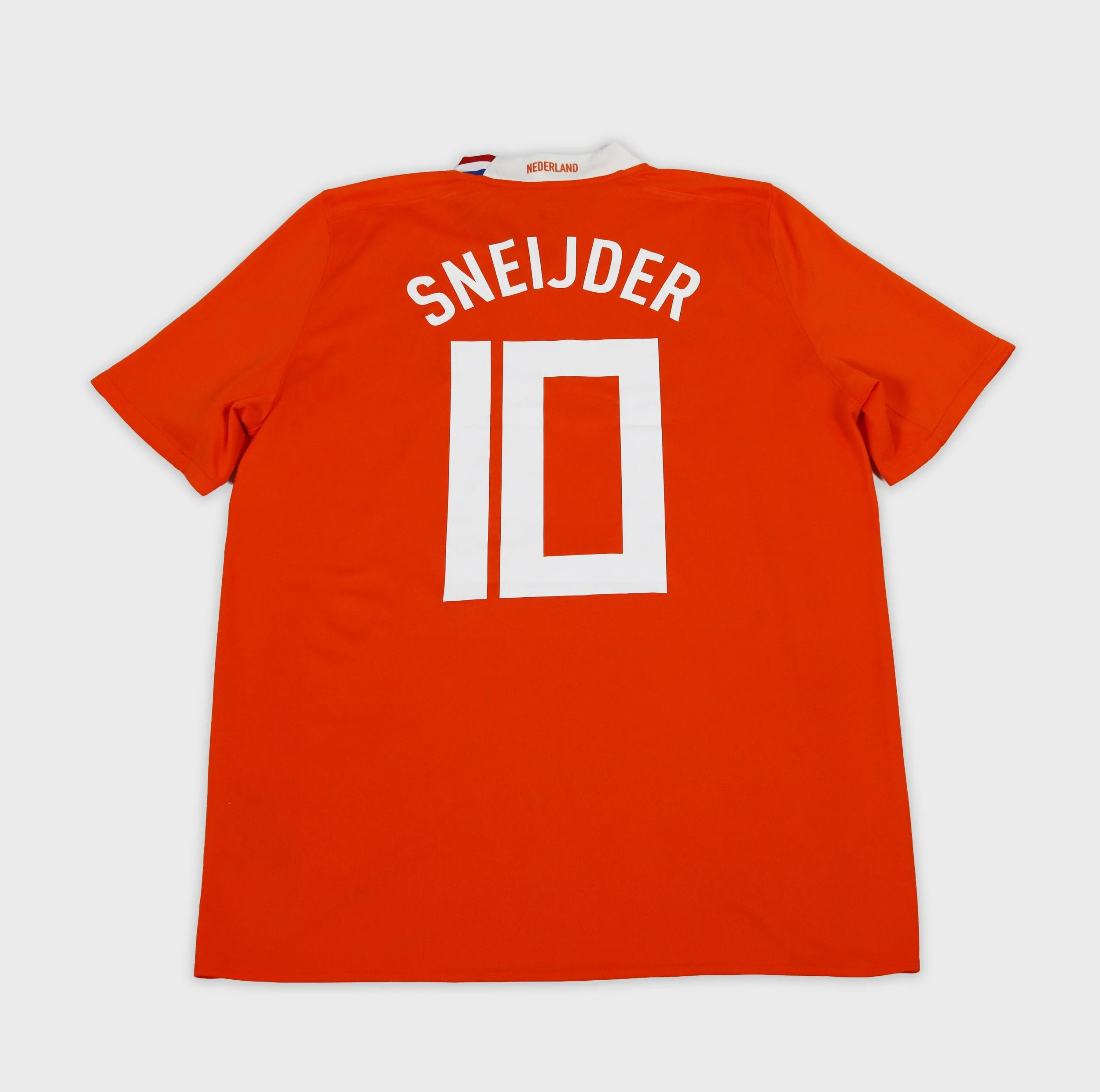 Netherlands 2008 Sneijder number 10 retro football shirt back