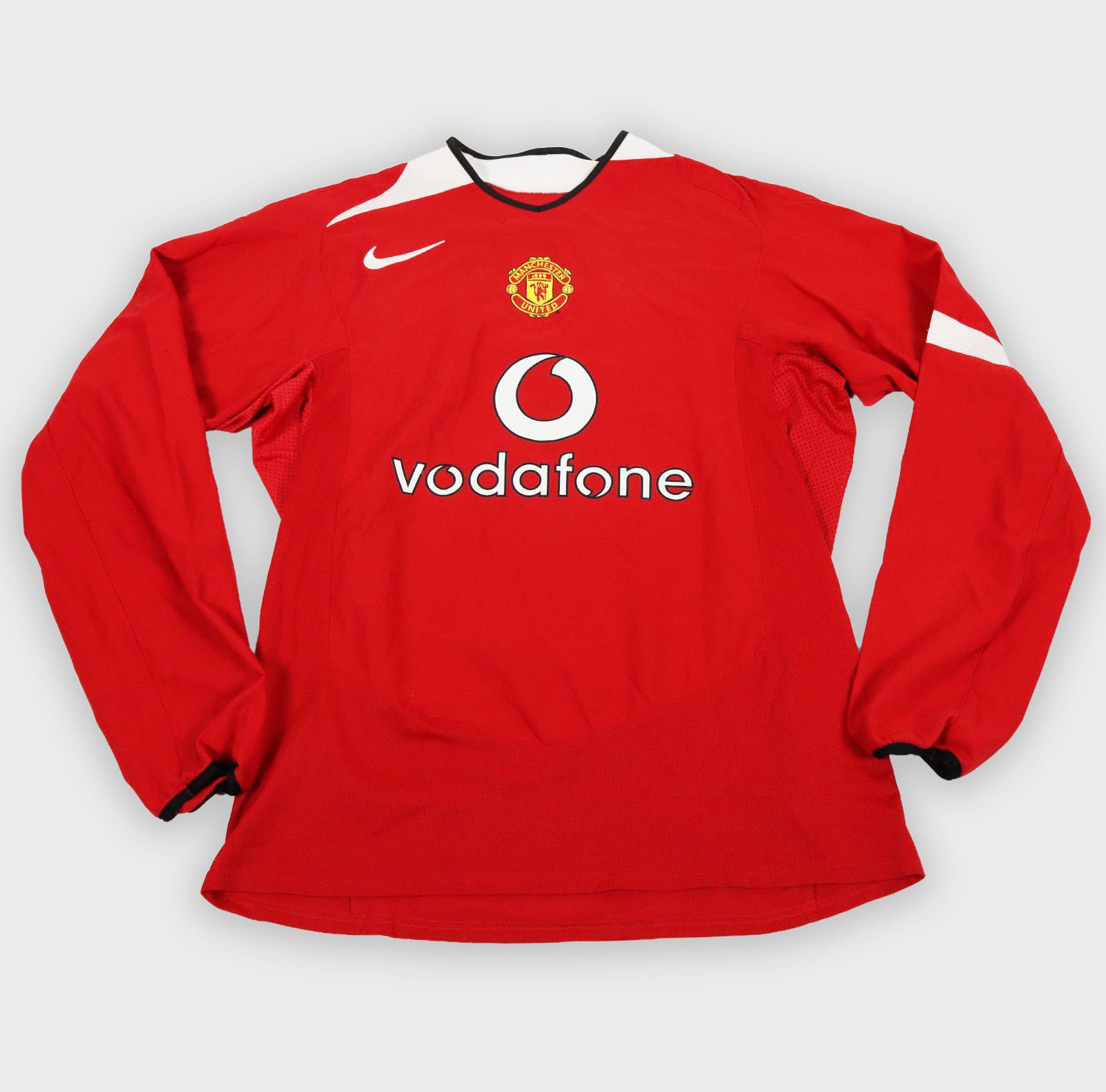 Manchester United 2004 Ronaldo longsleeve retro football shirt front