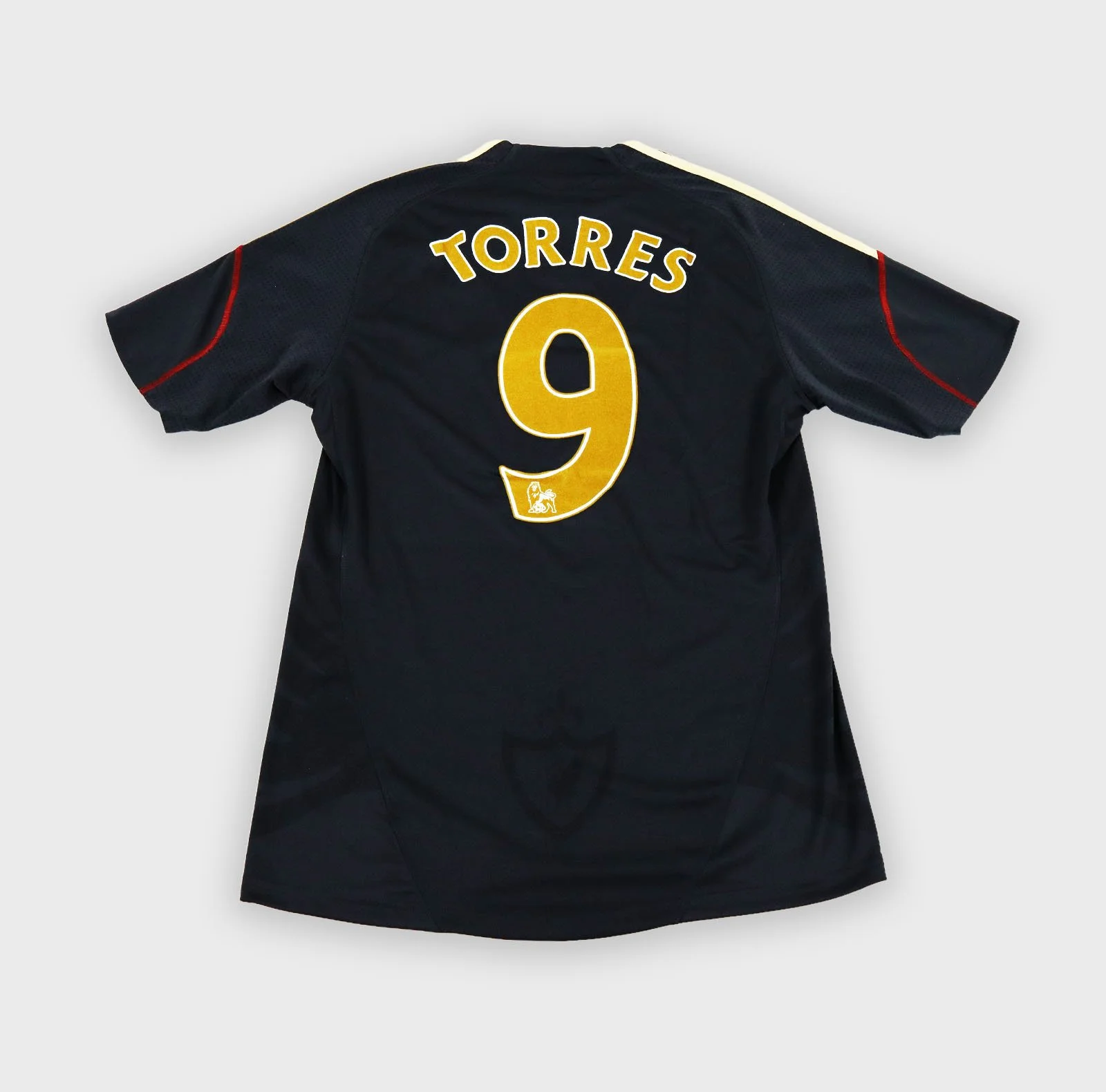 Liverpool 2009 Torres number 9 away retro football shirt back
