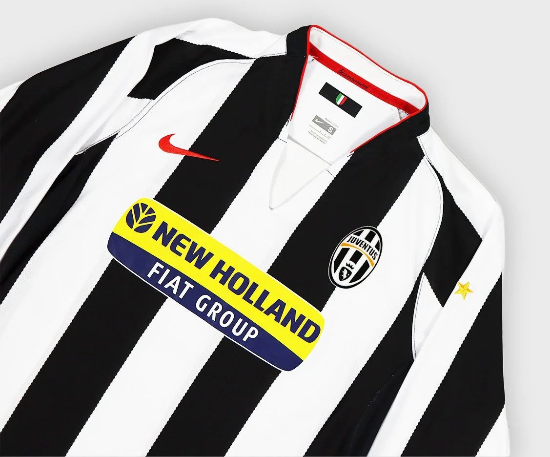 Juventus 2007 Nike Del Piero longsleeve jersey detail