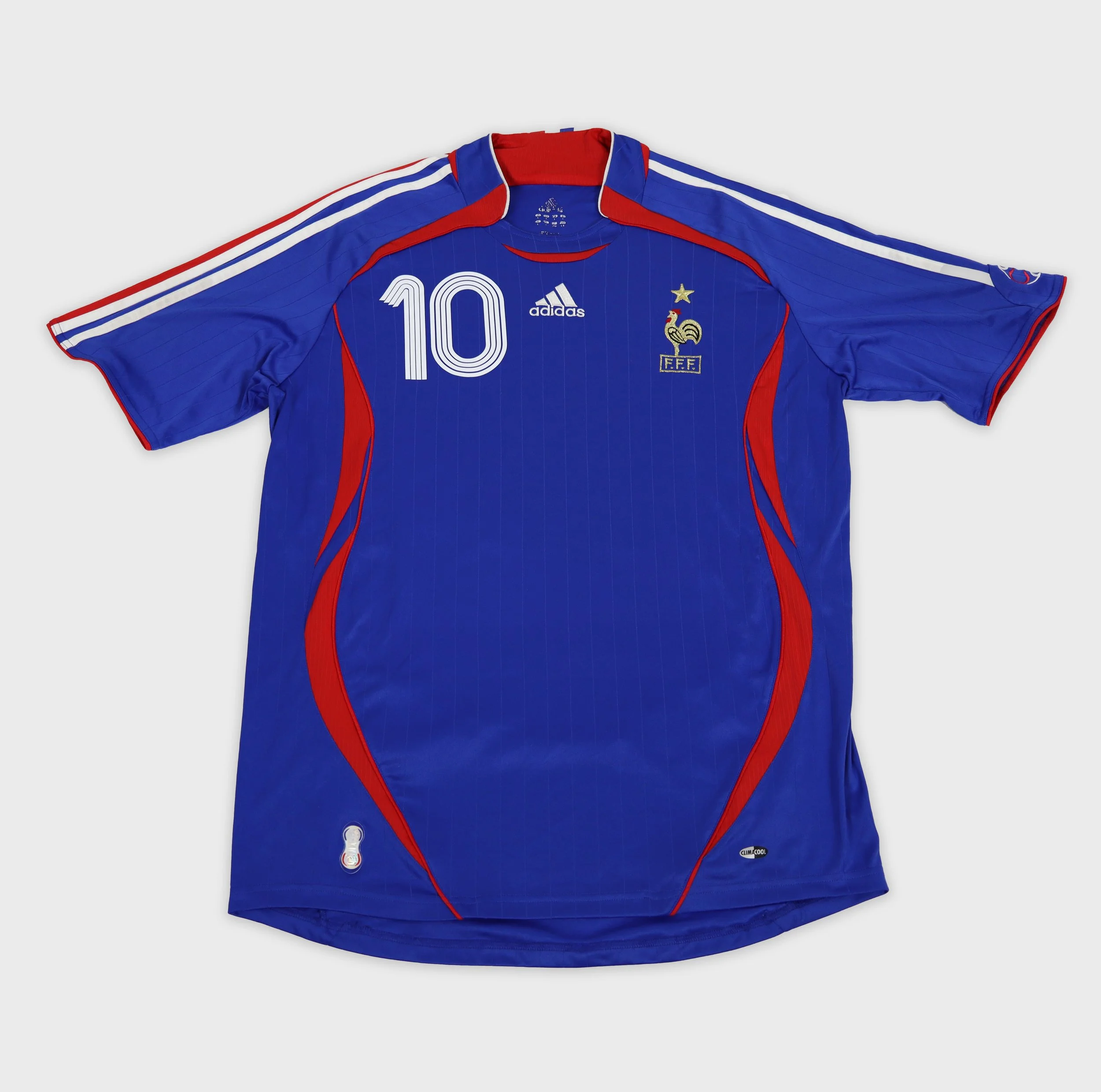France 2006 Zidane retro football shirt front