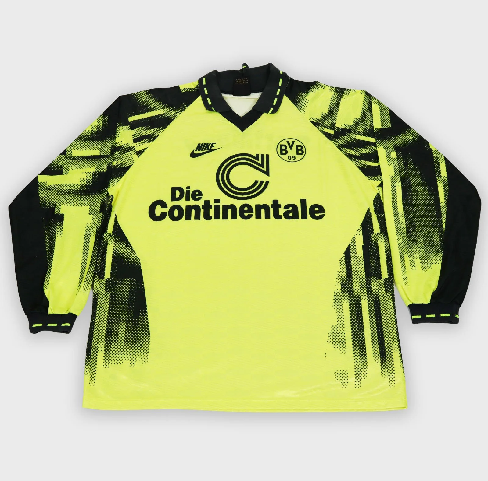 Borussia Dortmund 1992 longsleeve retro football shirt front