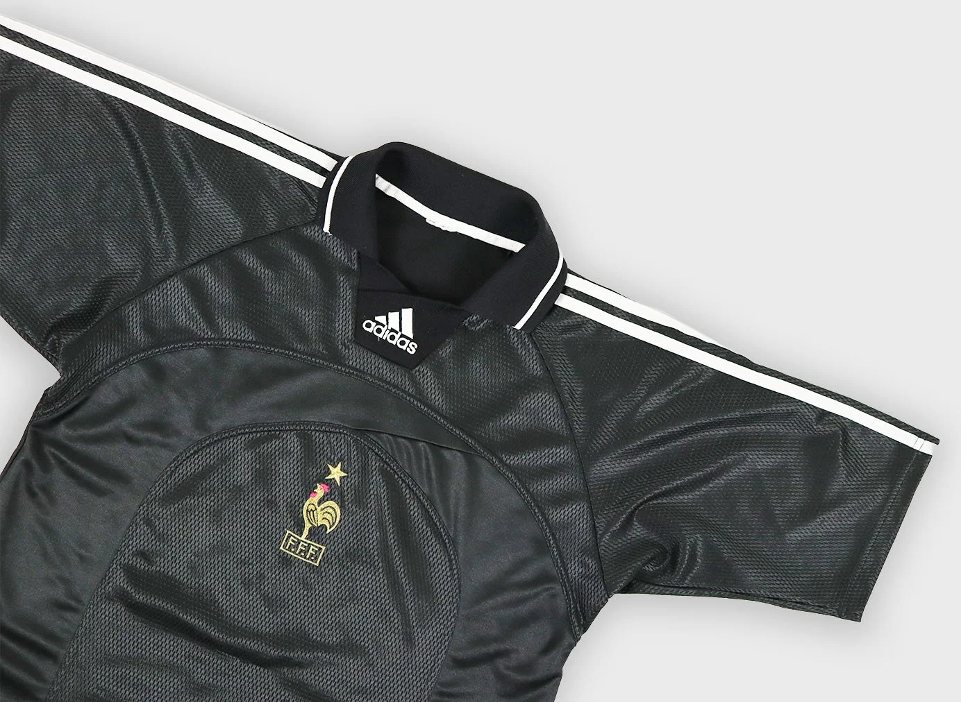 France 1999 Adidas Barthez goalkeeper jersey detail