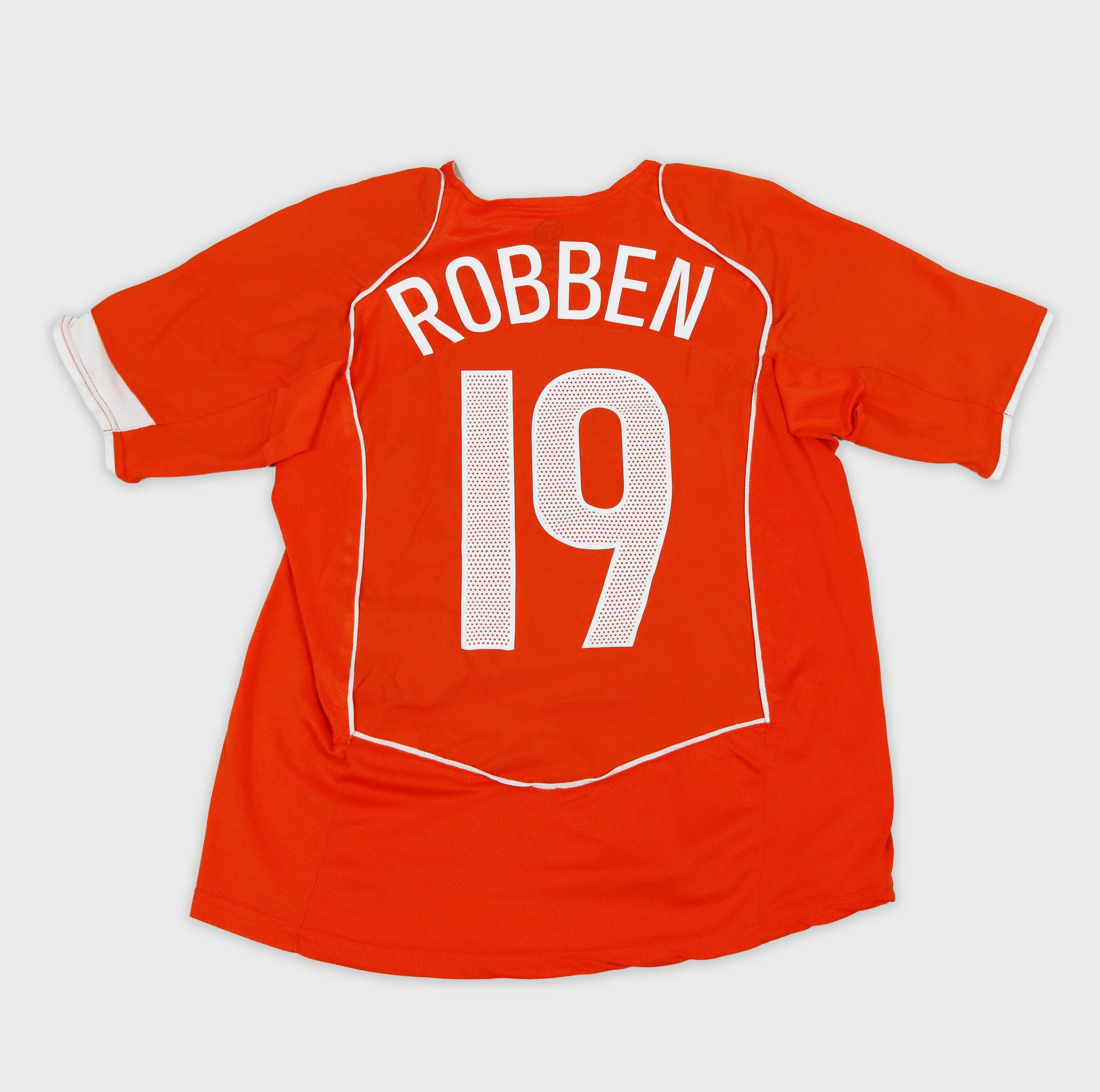 Netherlands 2004 Robben number 11 retro football shirt back