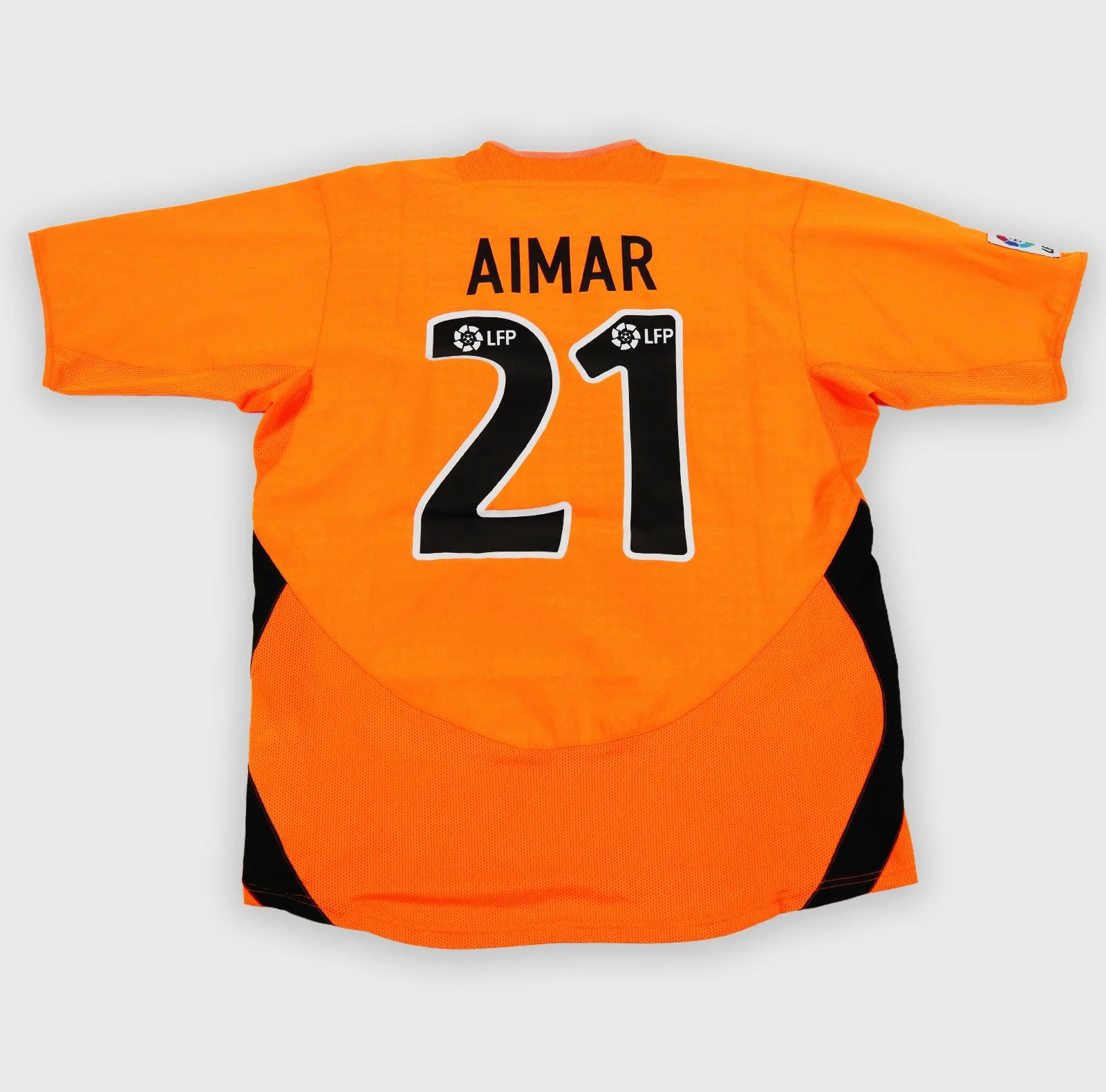 Valencia 2003 Aimar number 21 away retro football shirt back