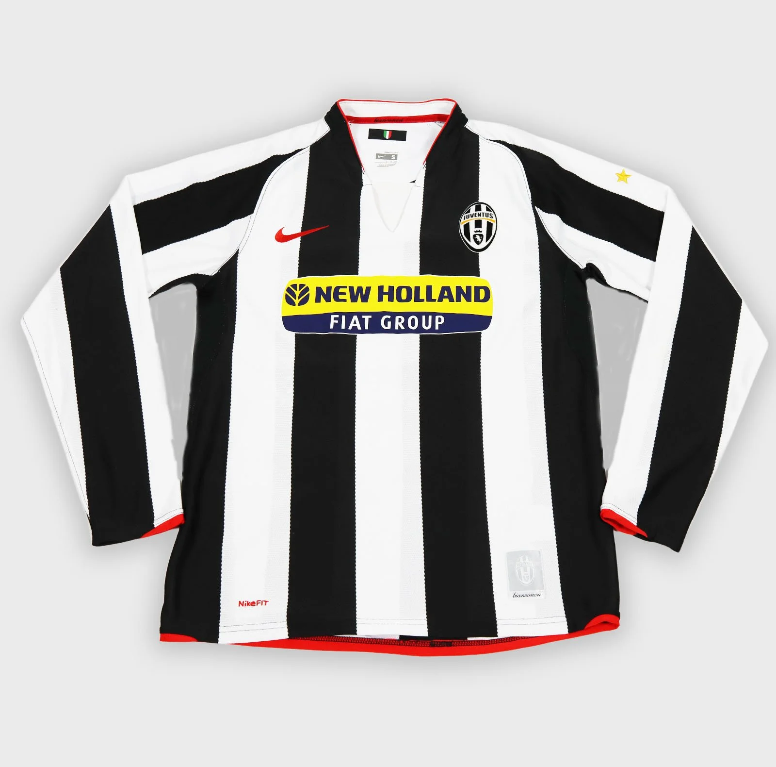 Juventus 2007 Del Piero longsleeve retro football shirt front