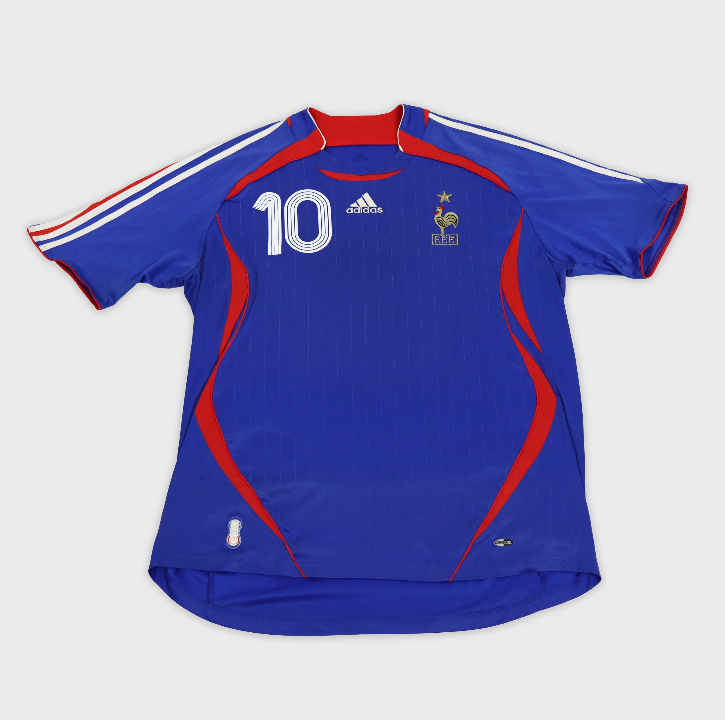 France 2006 Zidane retro football shirt front