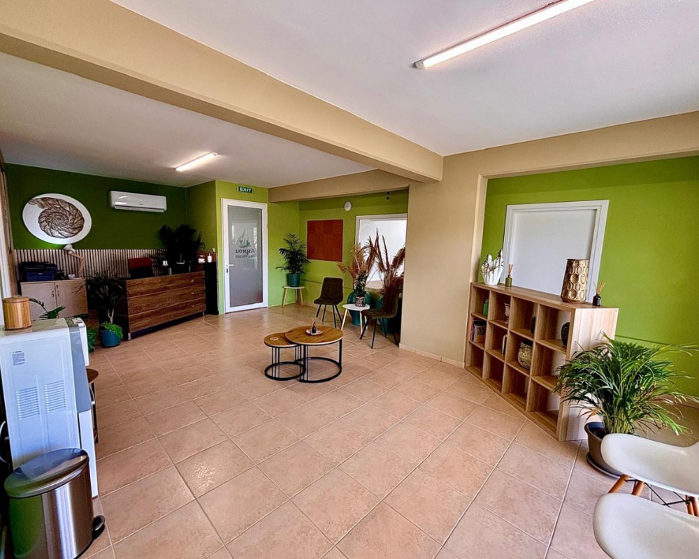 Clinic interior at Asprou Healthcare in Trimithousa, Paphos.