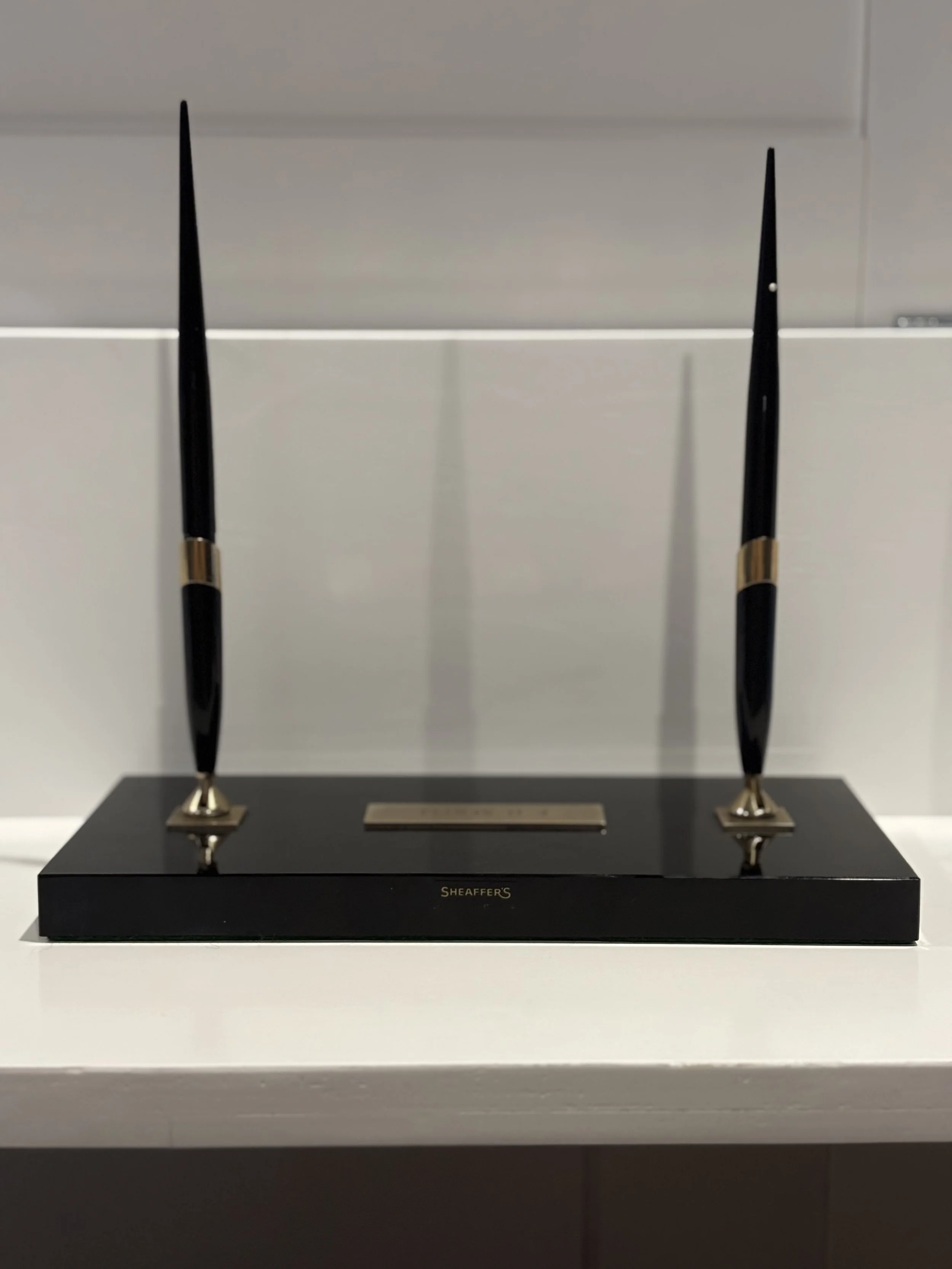 14k Gold Pen Nibs in Schaeffer Executive Pen Holder