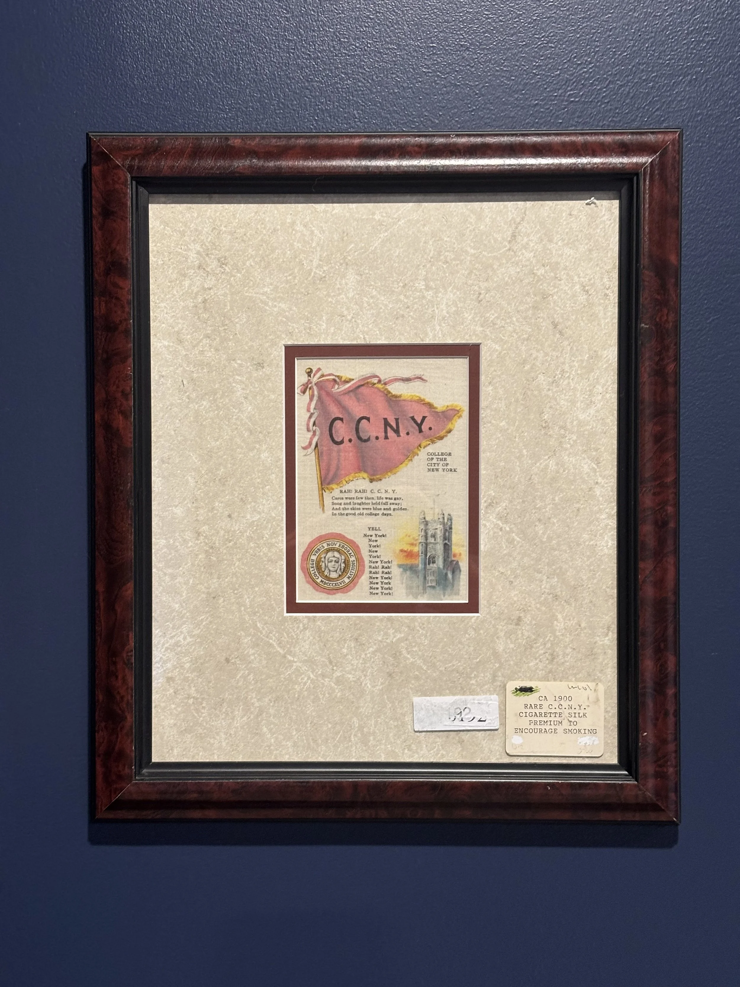 1910 S23 tobacco silk CITY COLLEGE OF NEW YORK