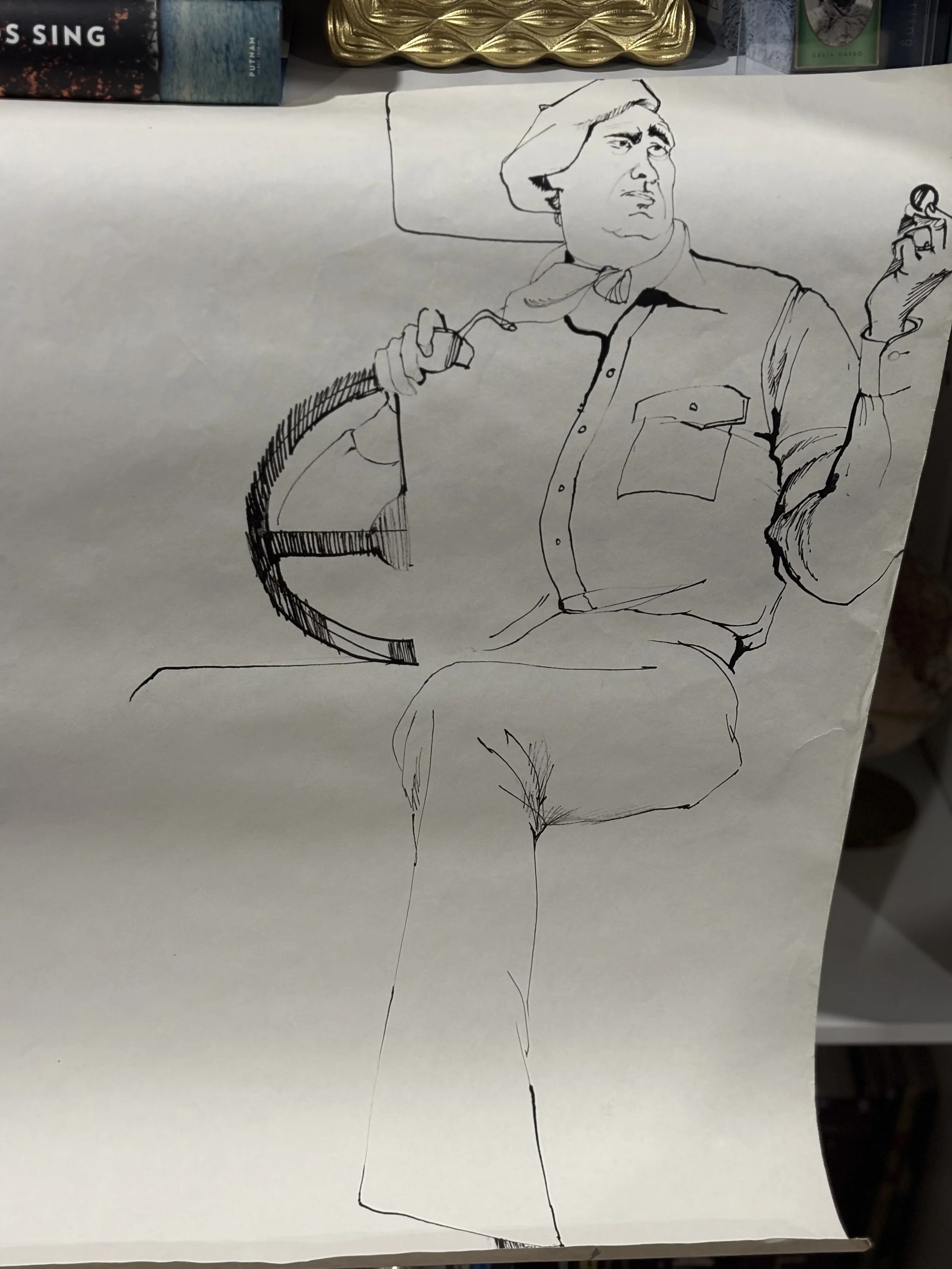 1970s Paramount Studios Artist Rough Sketch