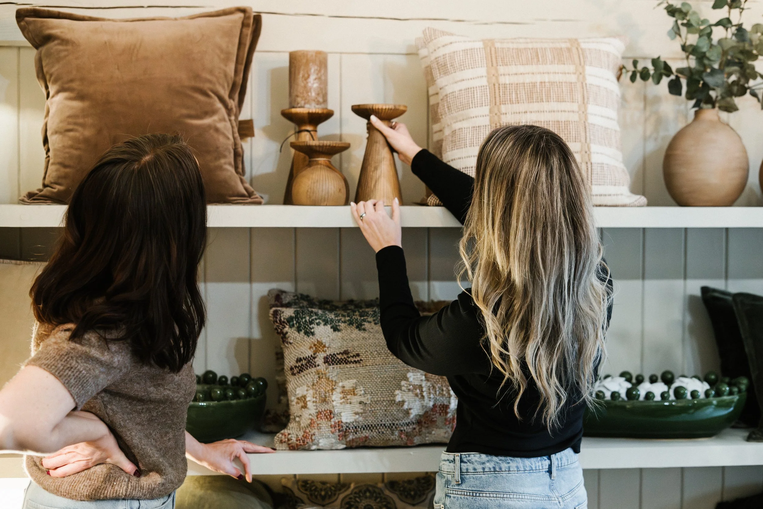 arranging a shelf for home staging Wales