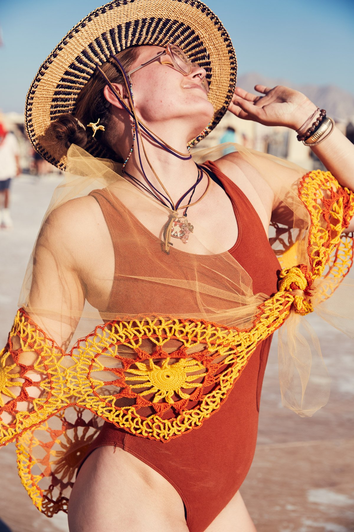 Burning Man 2018 Young Woman Roller Rink Disco