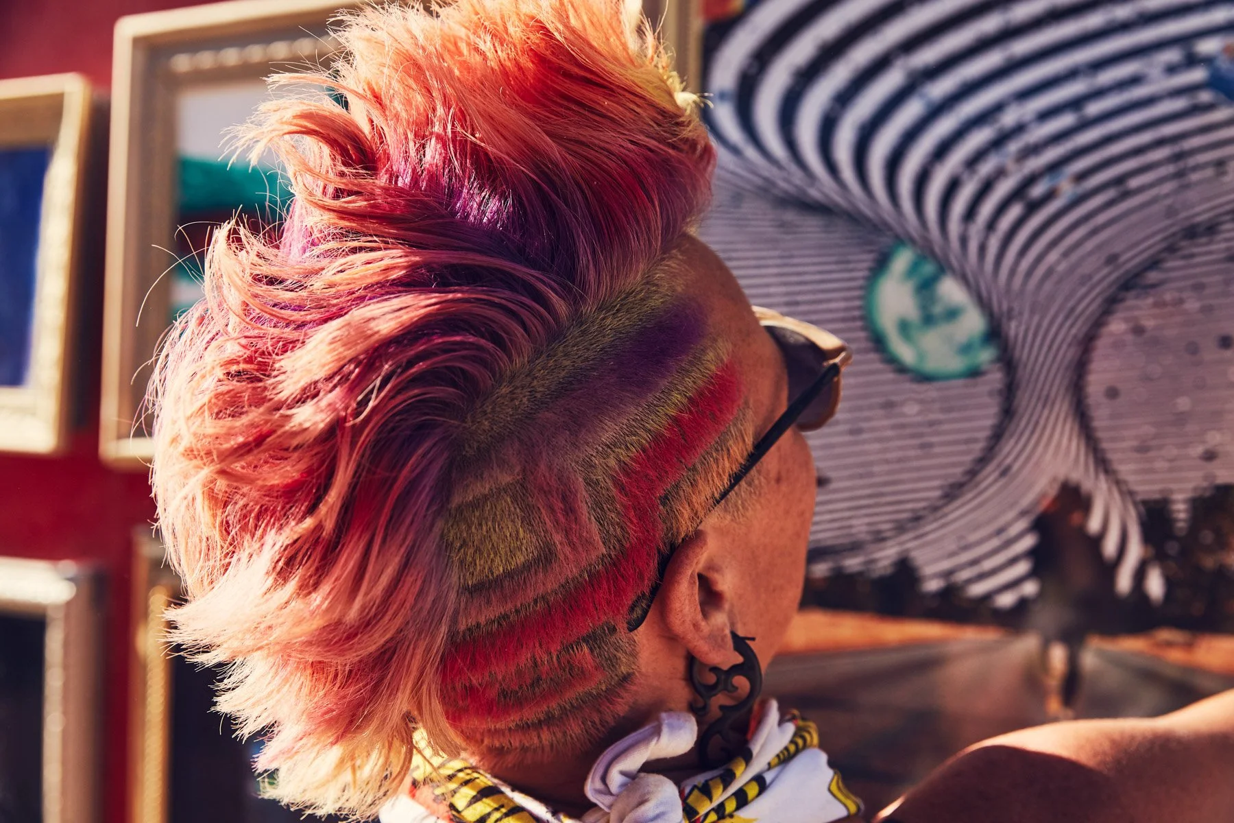 Burning Man 2019 Cool Hair Color