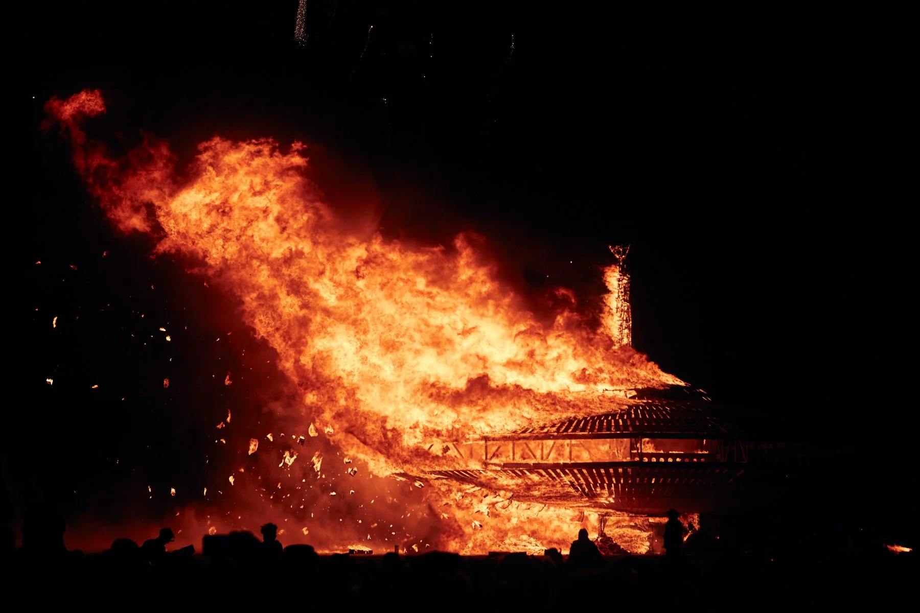 Burning Man 2013 The Man Burns