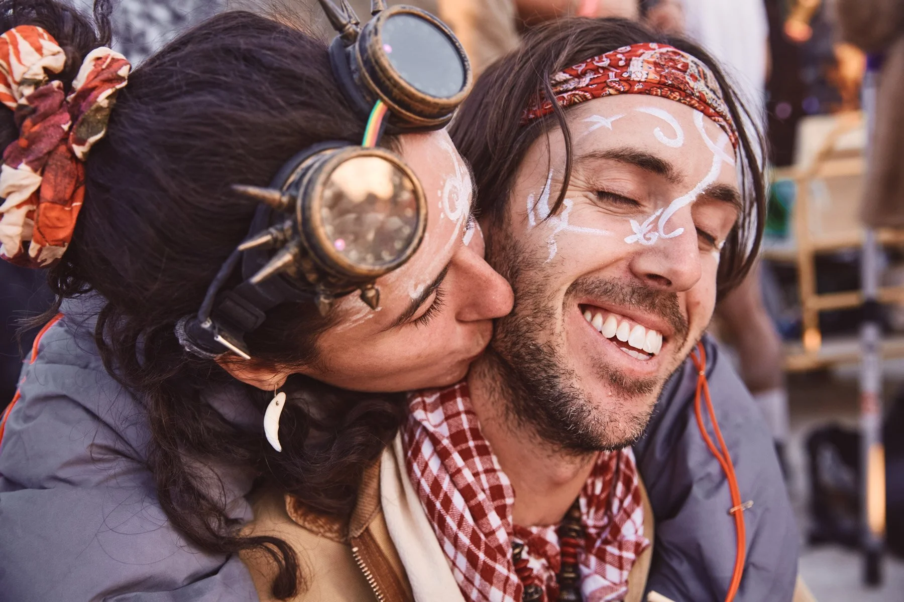 Burning Man 2022 Smiling Embrace
