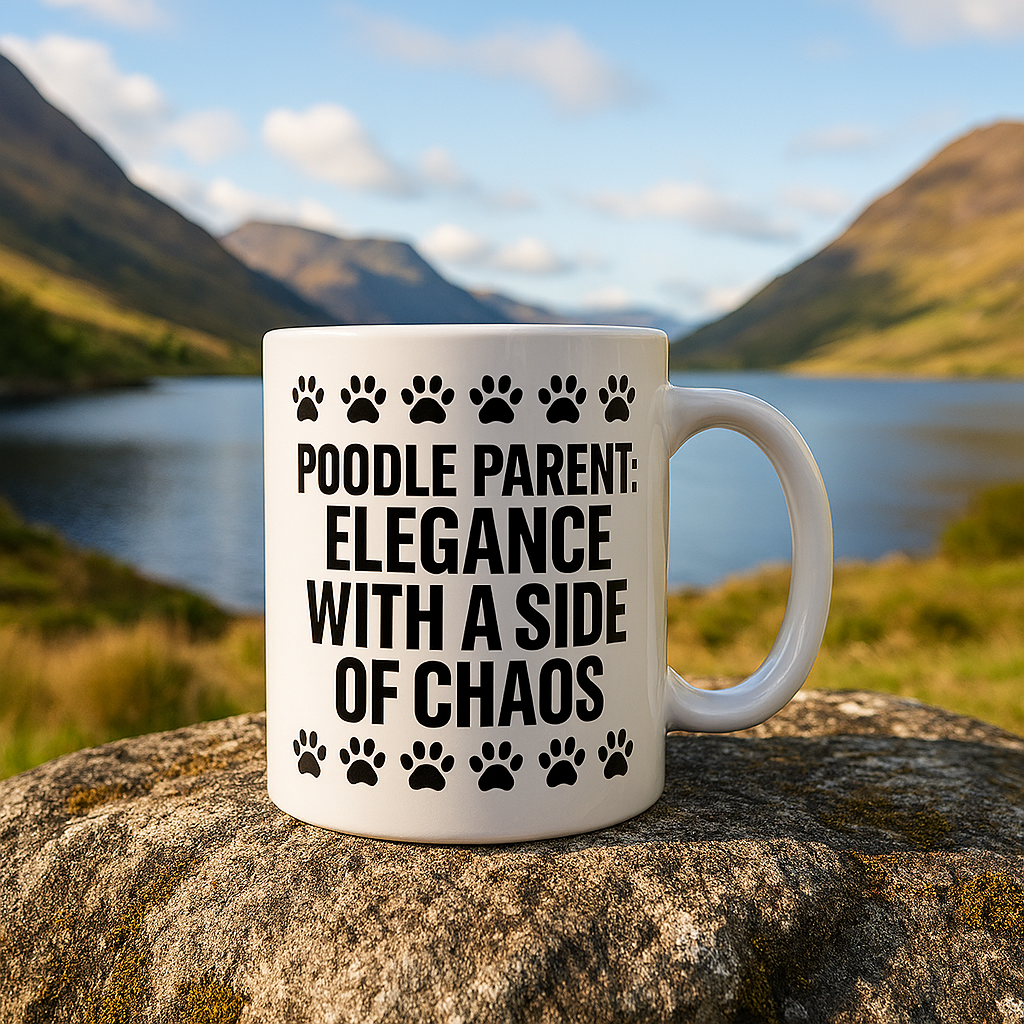 Poodle parent- elegance with a side of chaos mug.png