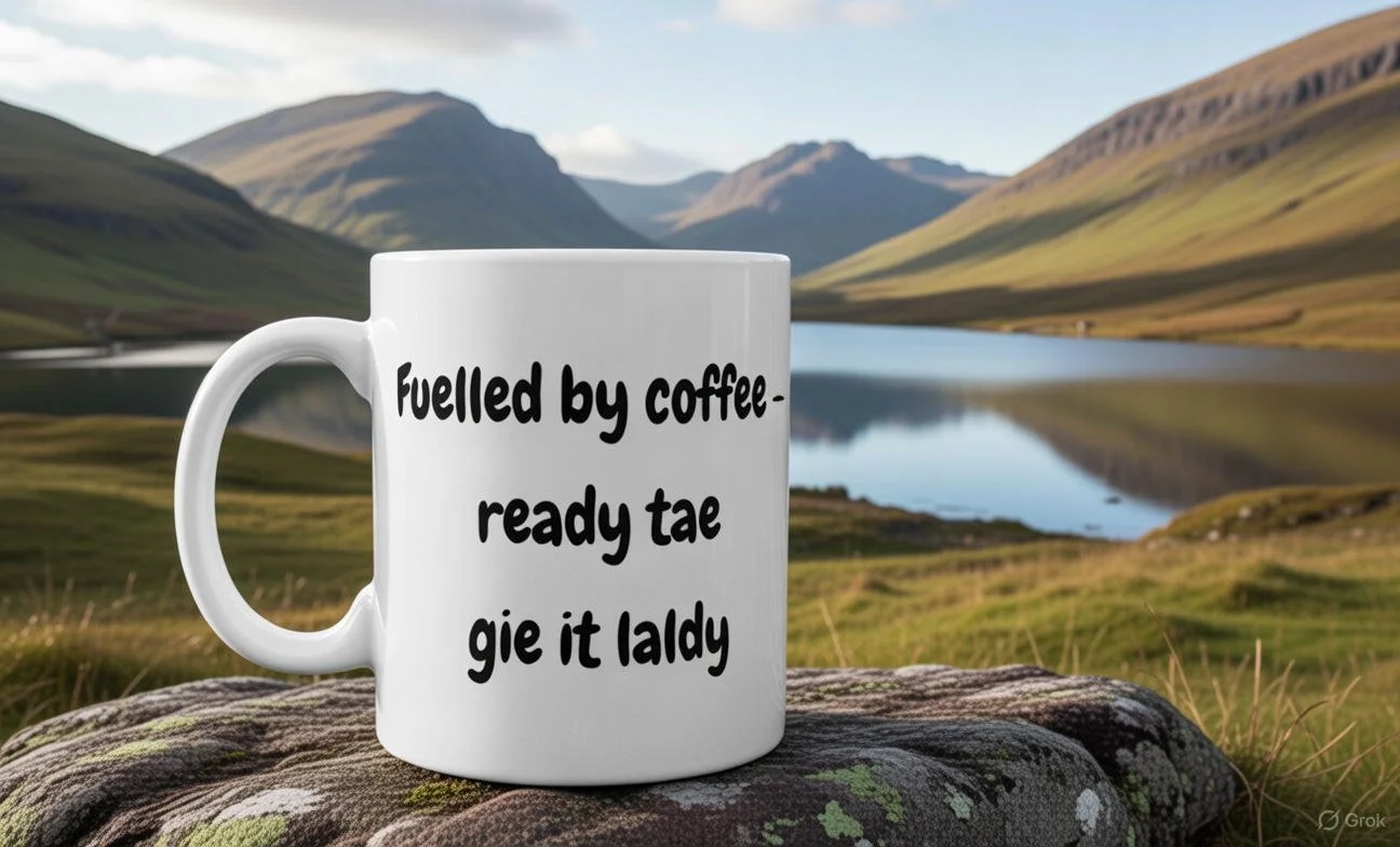 Fuelled by coffee — ready tae gie it laldy.jpg