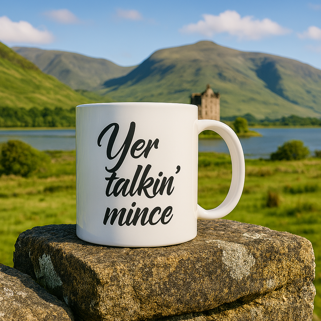 Yer talkin’ mince- Handwriting font - Aesthetic font mug.png