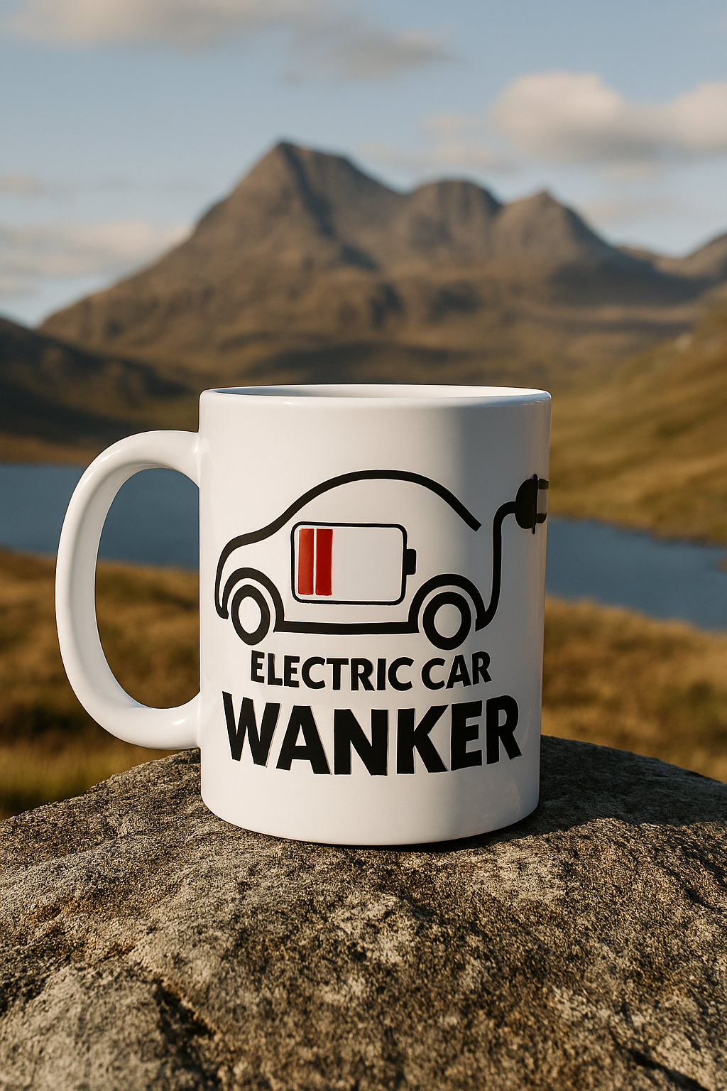 Sarcasm Mug - Electric car wanker