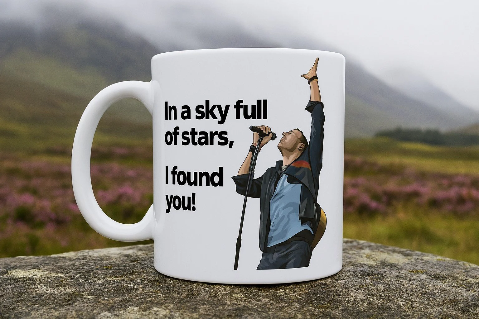 Valentines Mug - "In a sky full of stars, I found you"