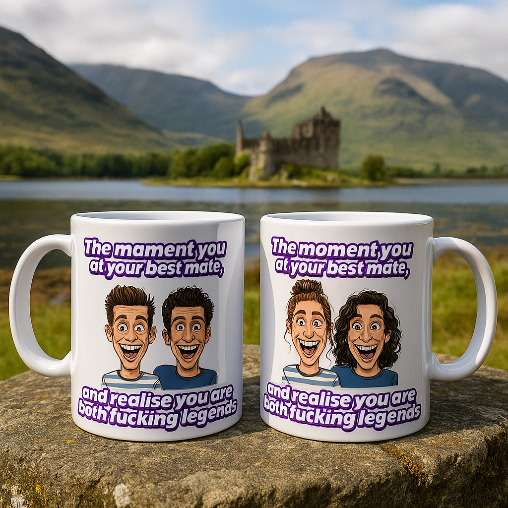 👯‍♂️  "The moment you look at your best mate, and realise you are both fucking legends"  👯‍♀️