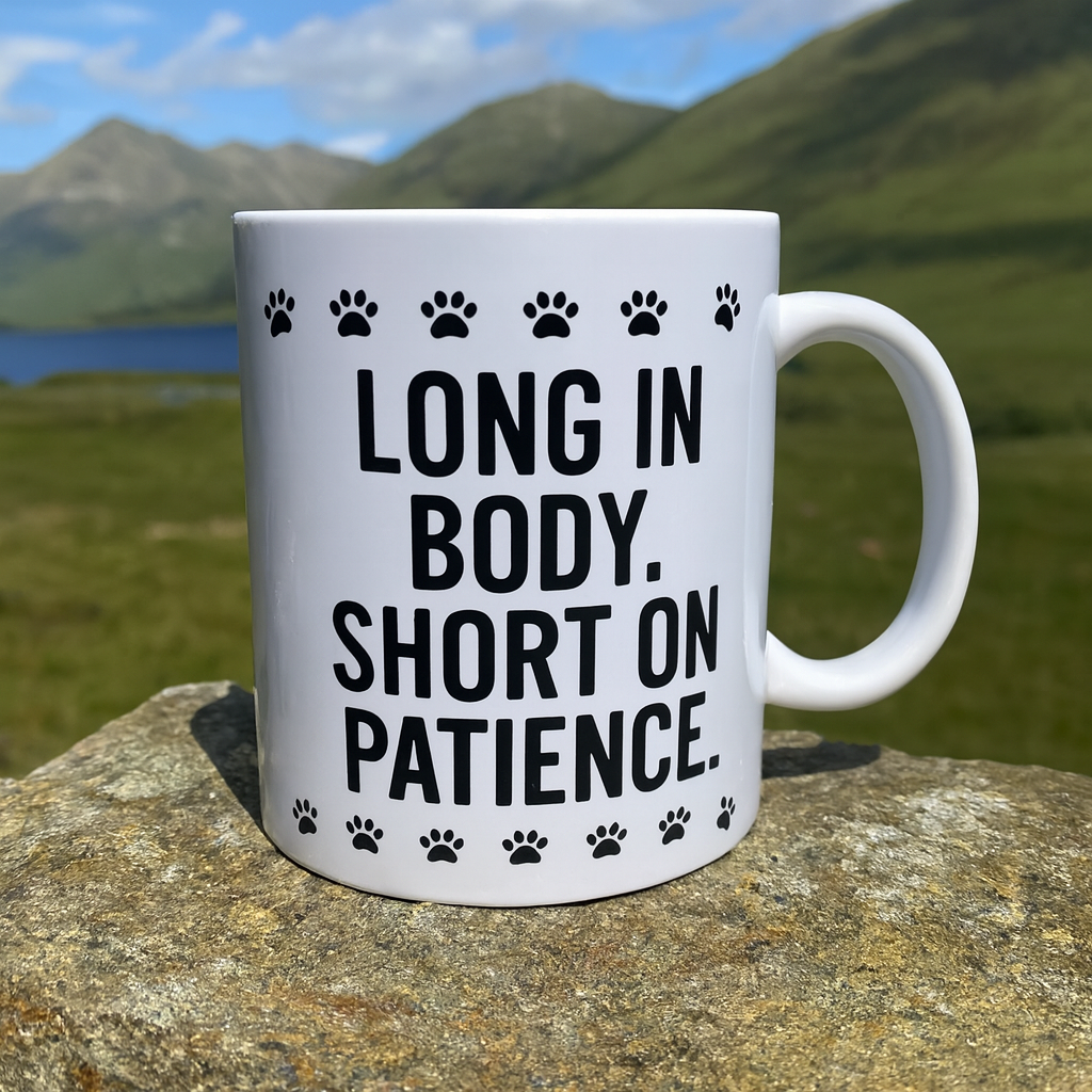 "Long in body. Short on patience" + Choice of Image