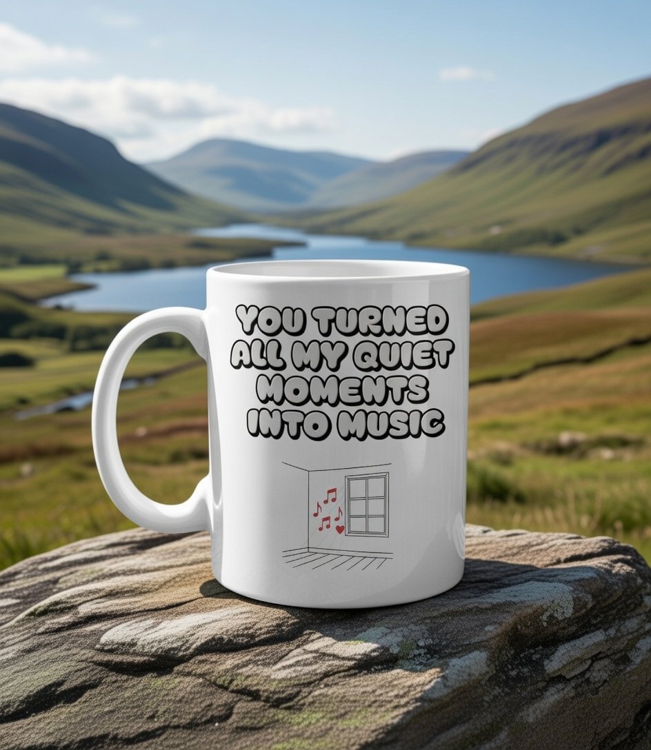 You turned all my quiet moments into music