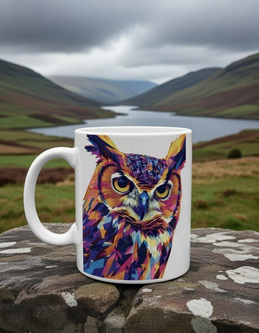 🦉 The “Night Watch” Long‑Eared Owl Mug