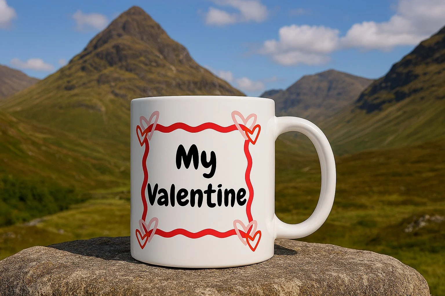 Valentines Mug - "My Valentine" + Choice of second image