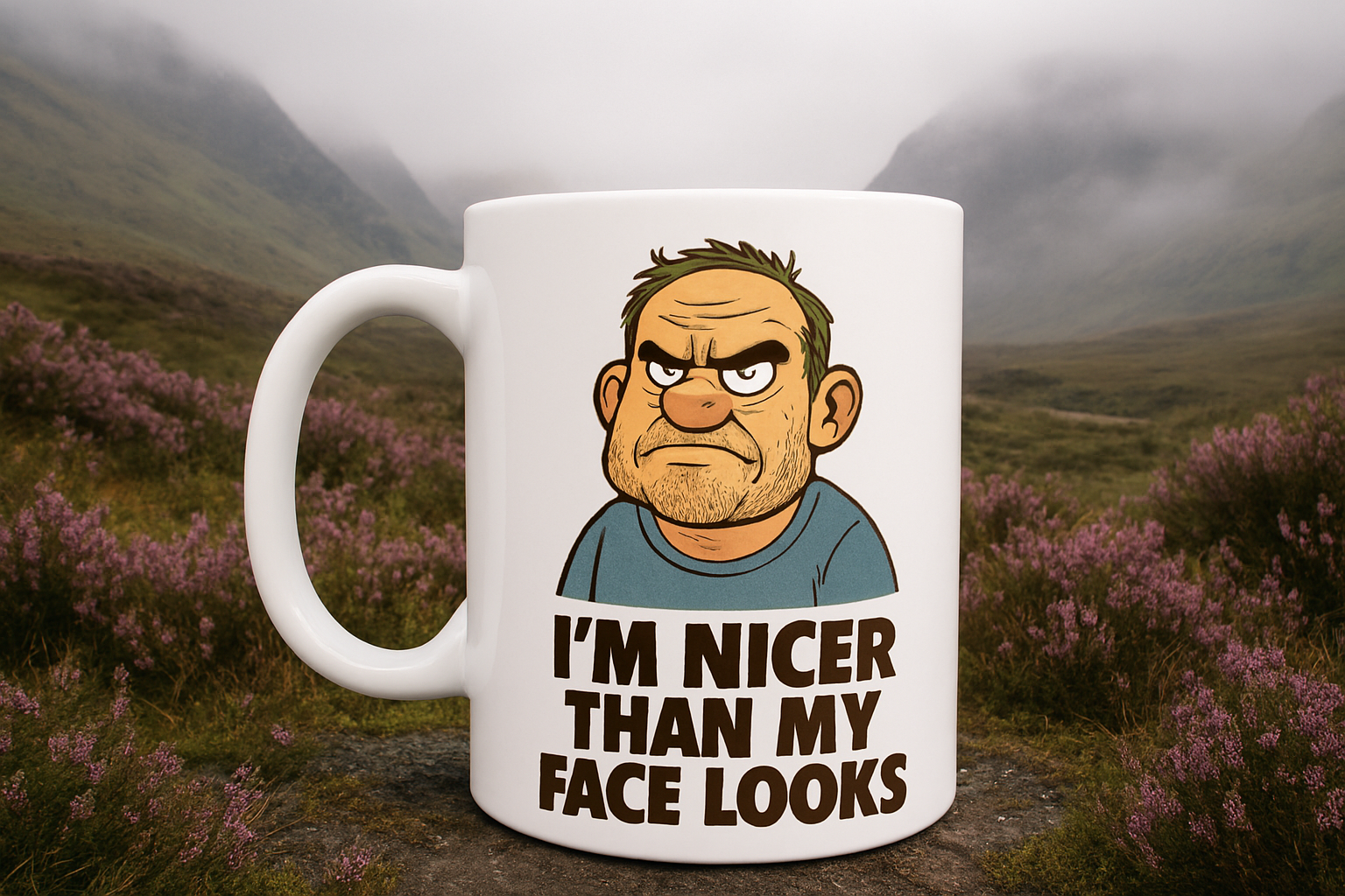 Humour - "I’m nicer than my face looks"