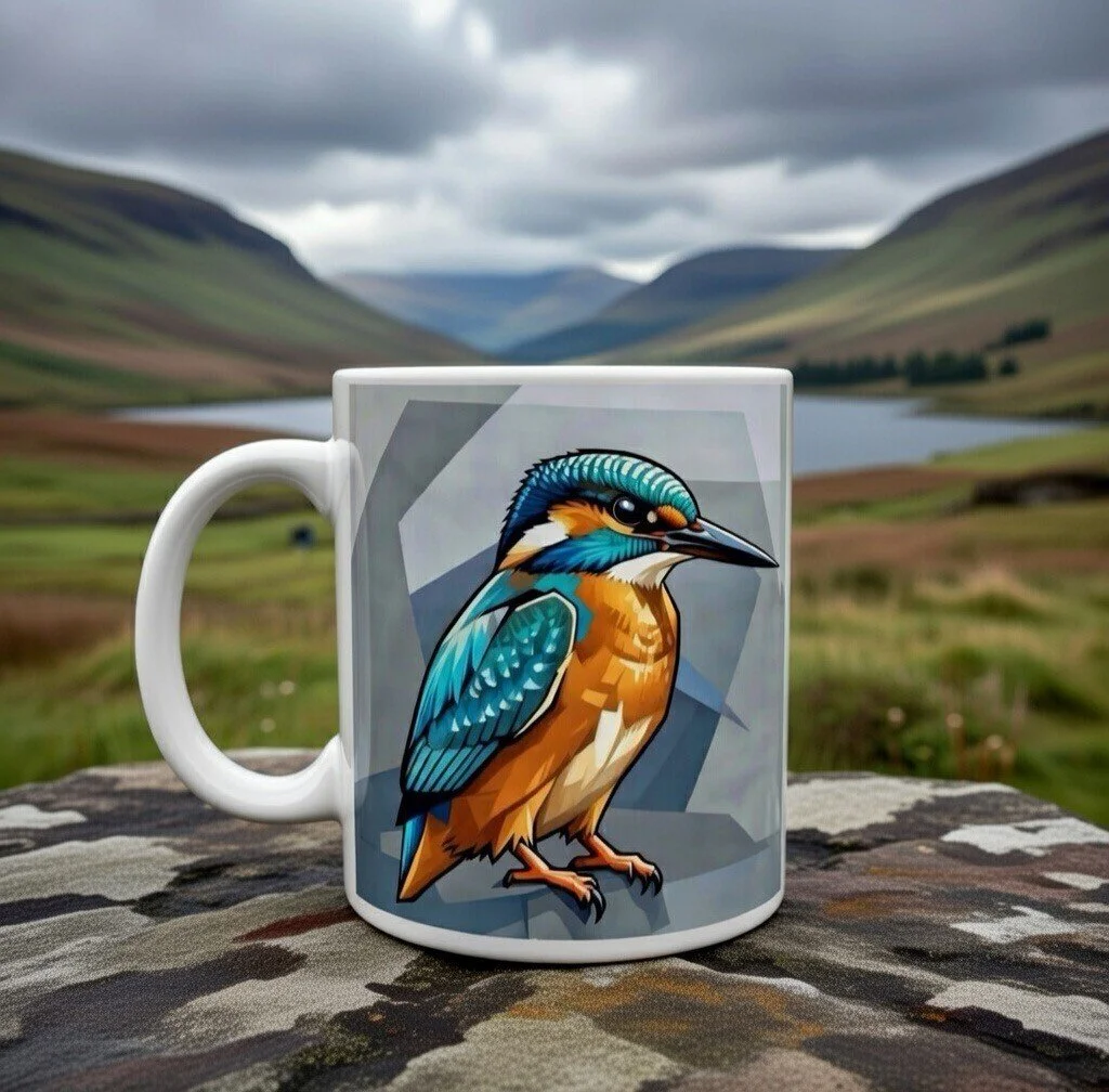 Brilliant Kingfisher Mug 🐦☕