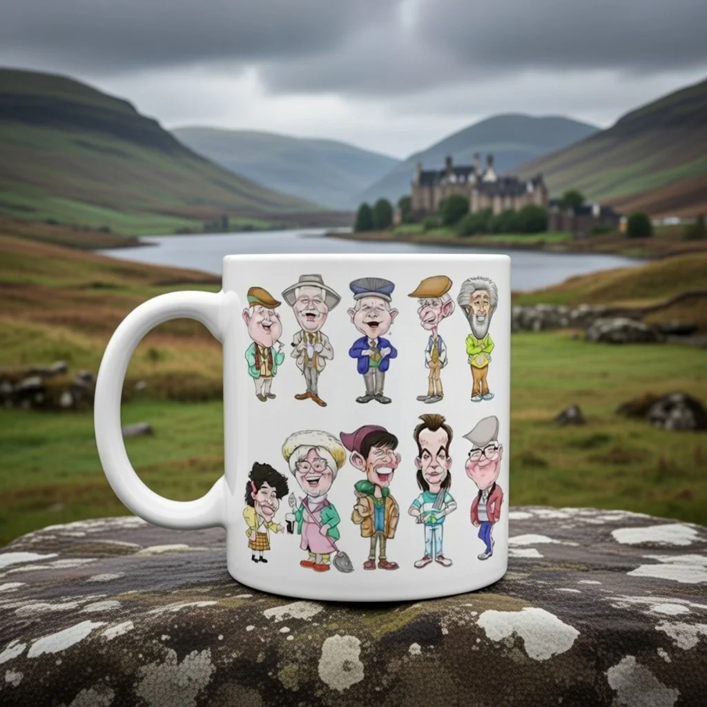 😄 Still Game Style Mug – Iconic Cast in Cartoon Form ☕