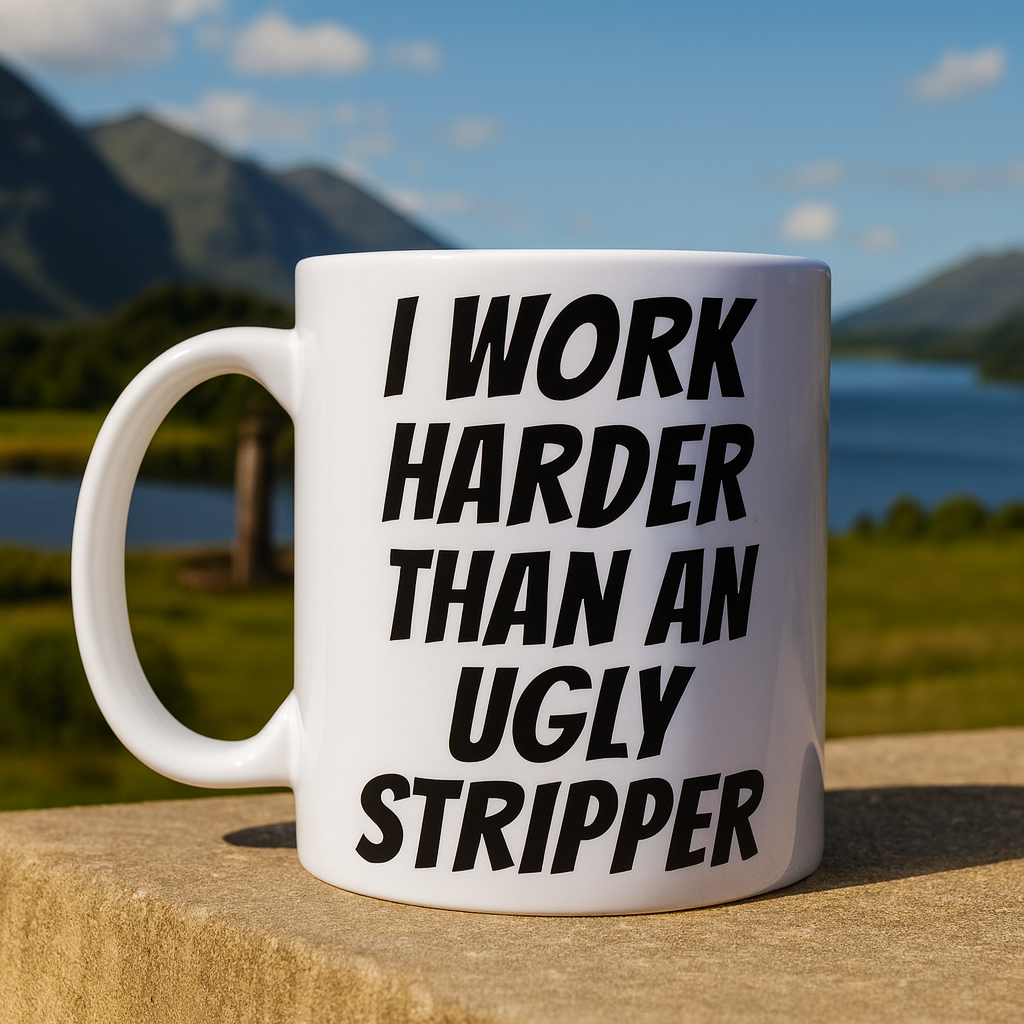 Humour - "I work harder than an ugly stripper"