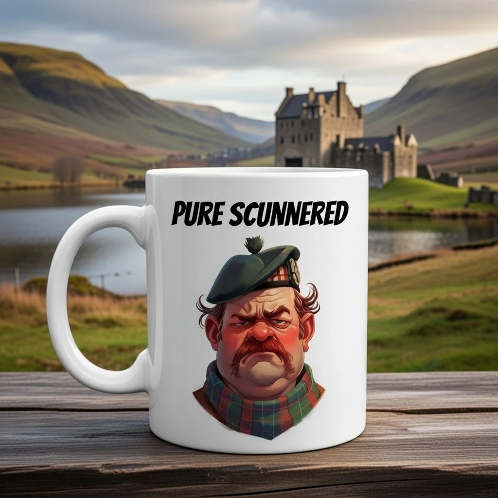 Scottish Dialect Mug - "Pure scunnered"