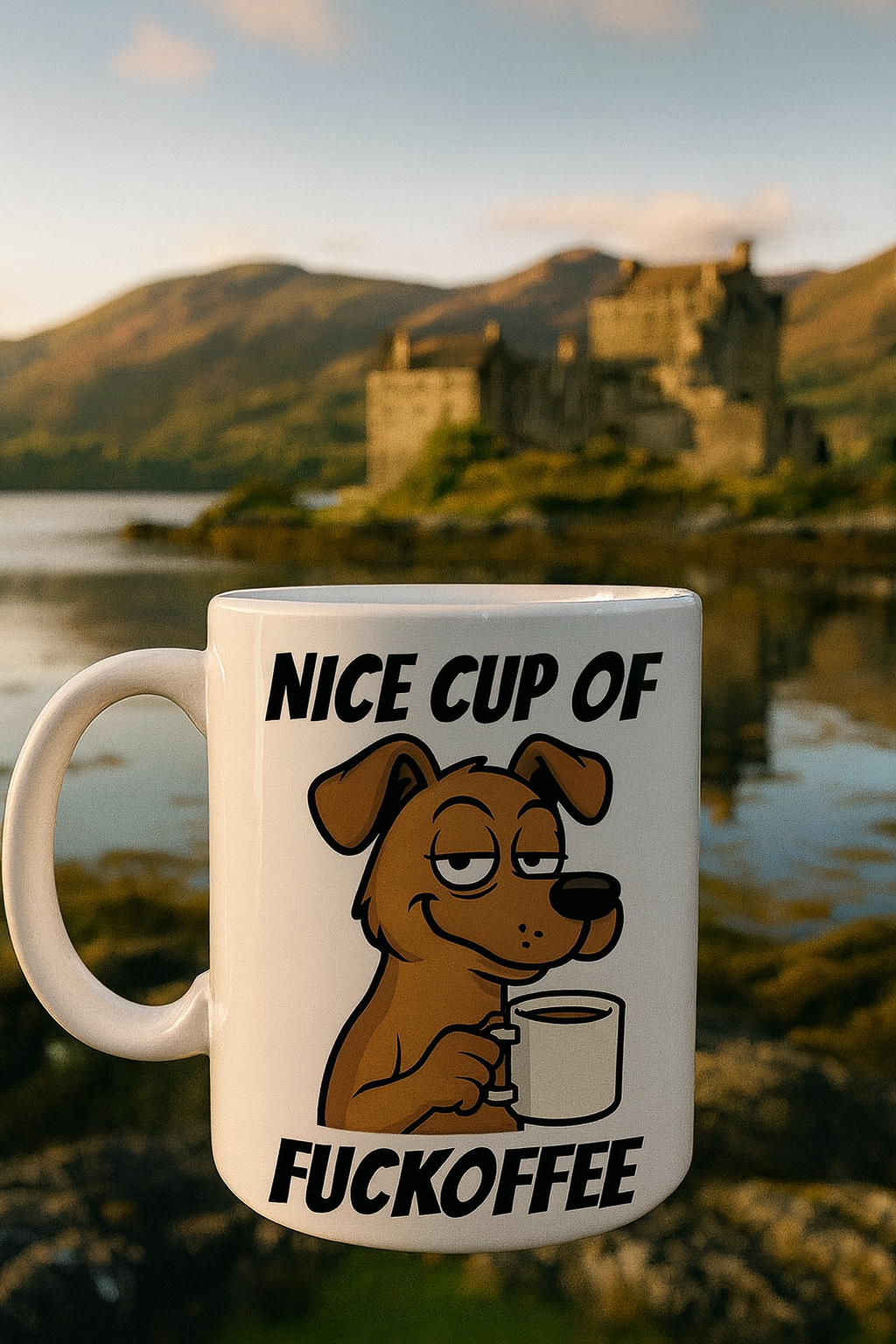 Sarcasm - "Nice cup of fuckoffee"