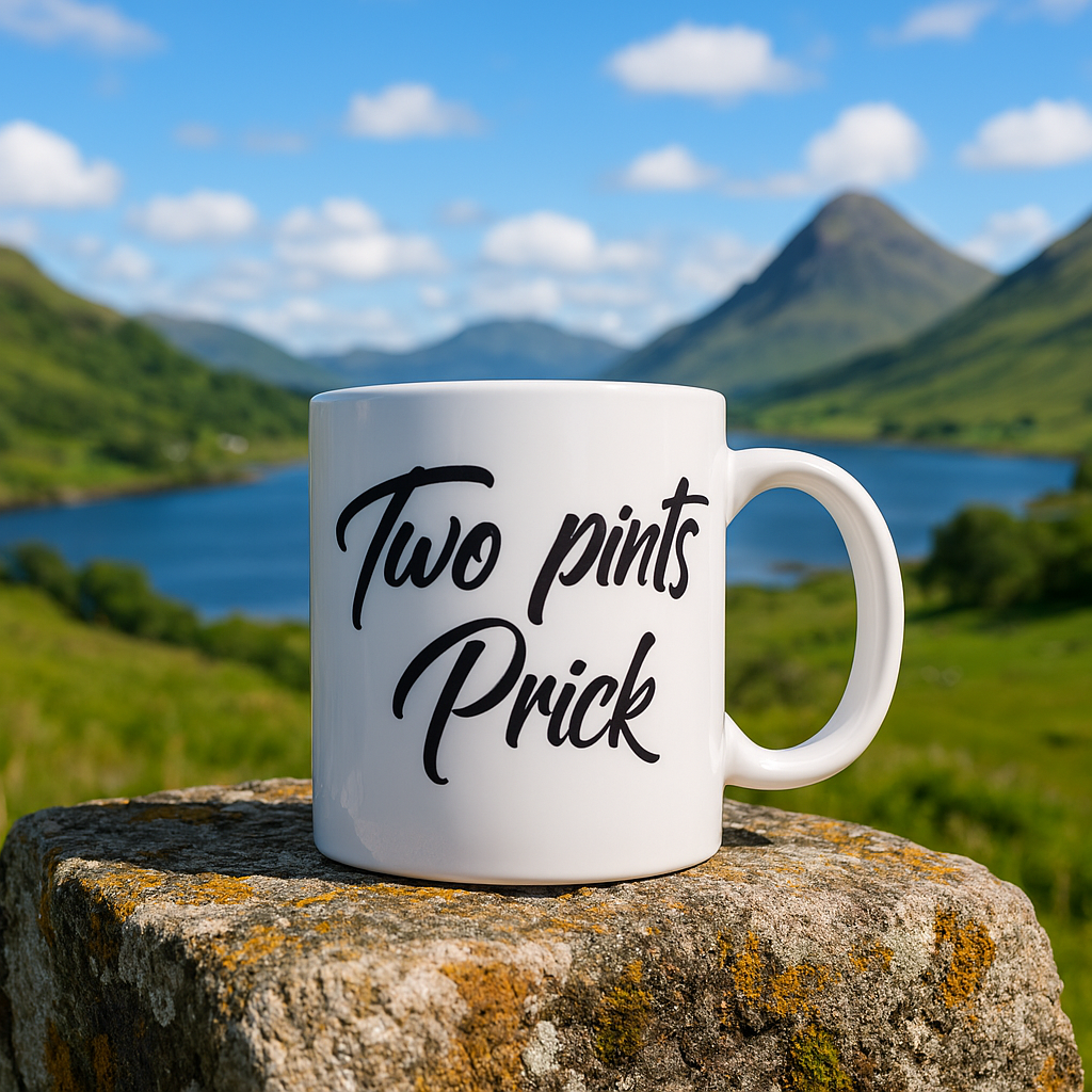 Two pints prick - Handwriting font - Aesthetic font mug.png