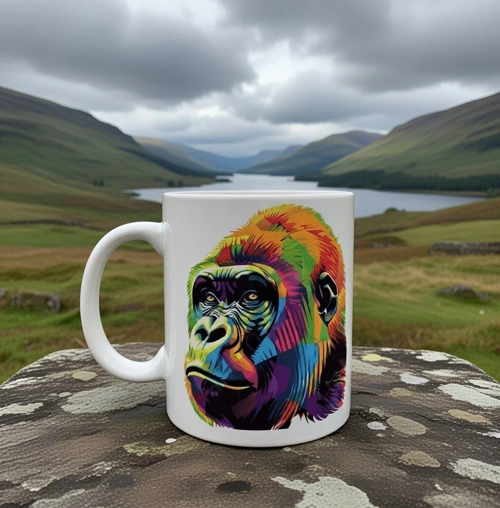 🦍 The “Big Energy” Gorilla Mug